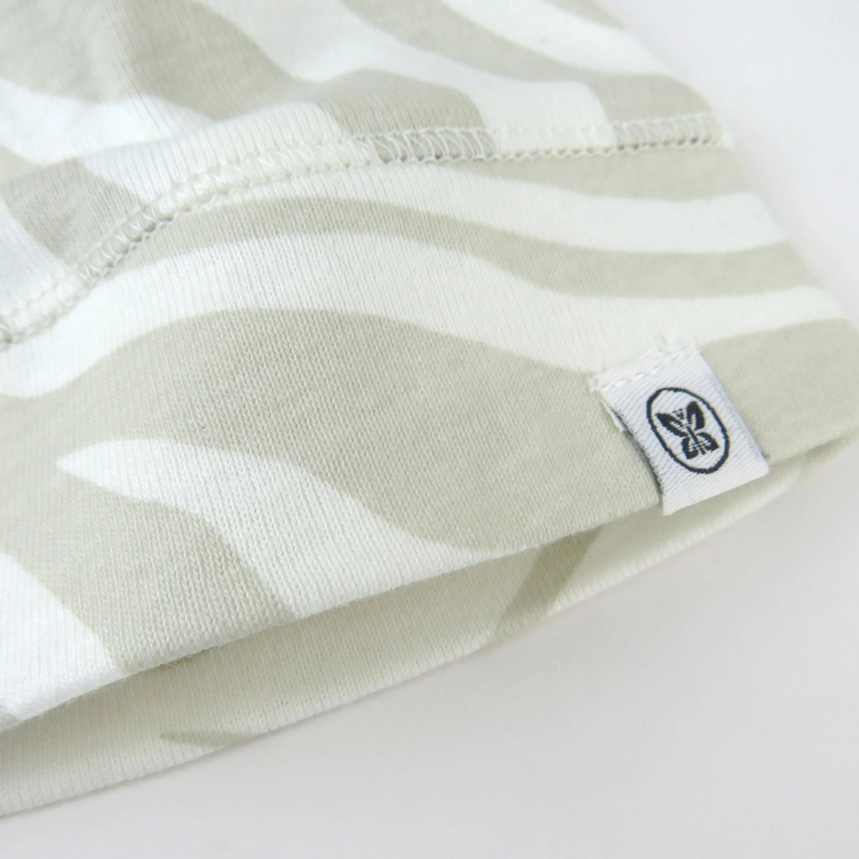 2-Piece Organic Cotton Knotted Sleeper Gown & Cap Set