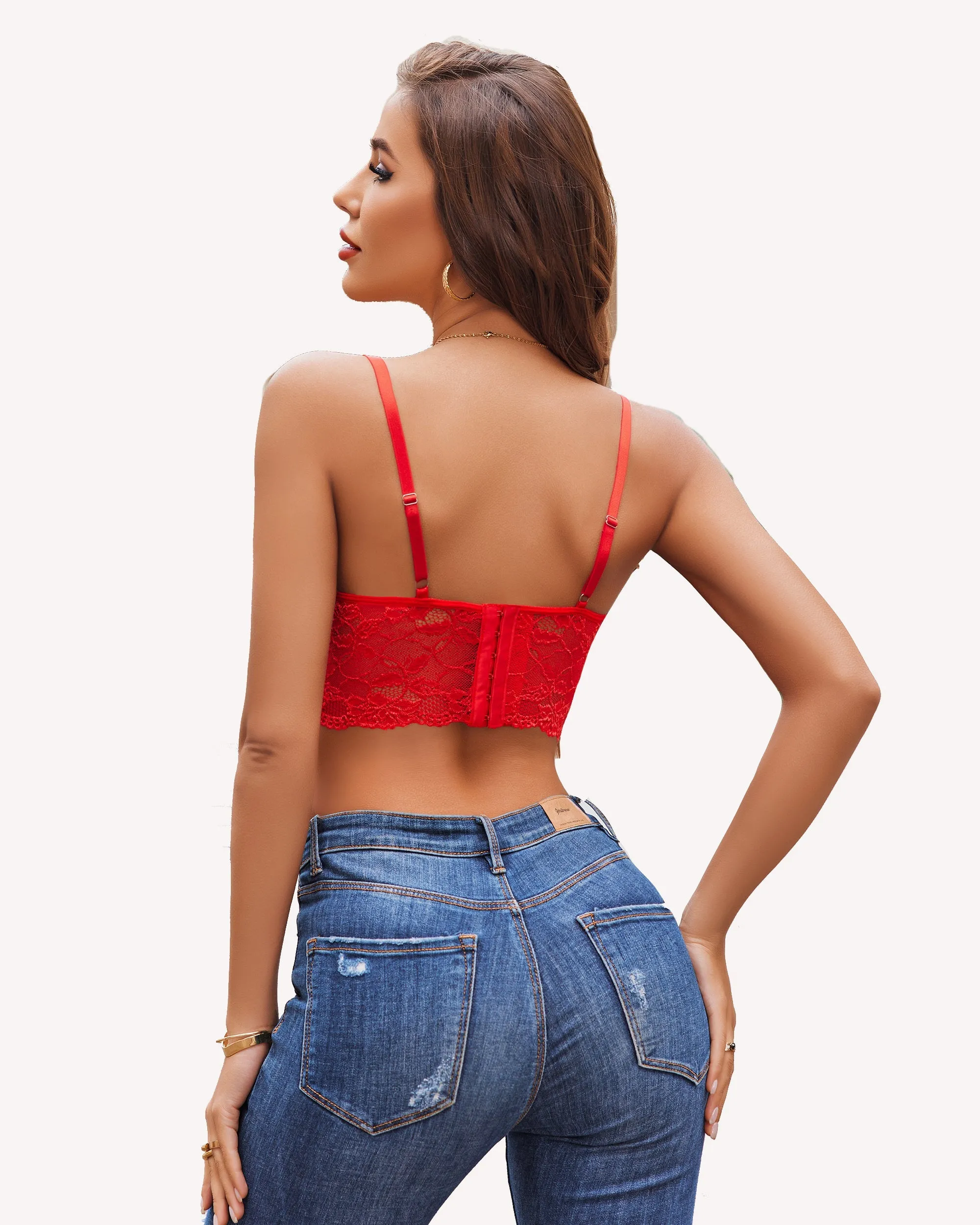 Adjustable Strap Crop Top (Rimless Bra)
