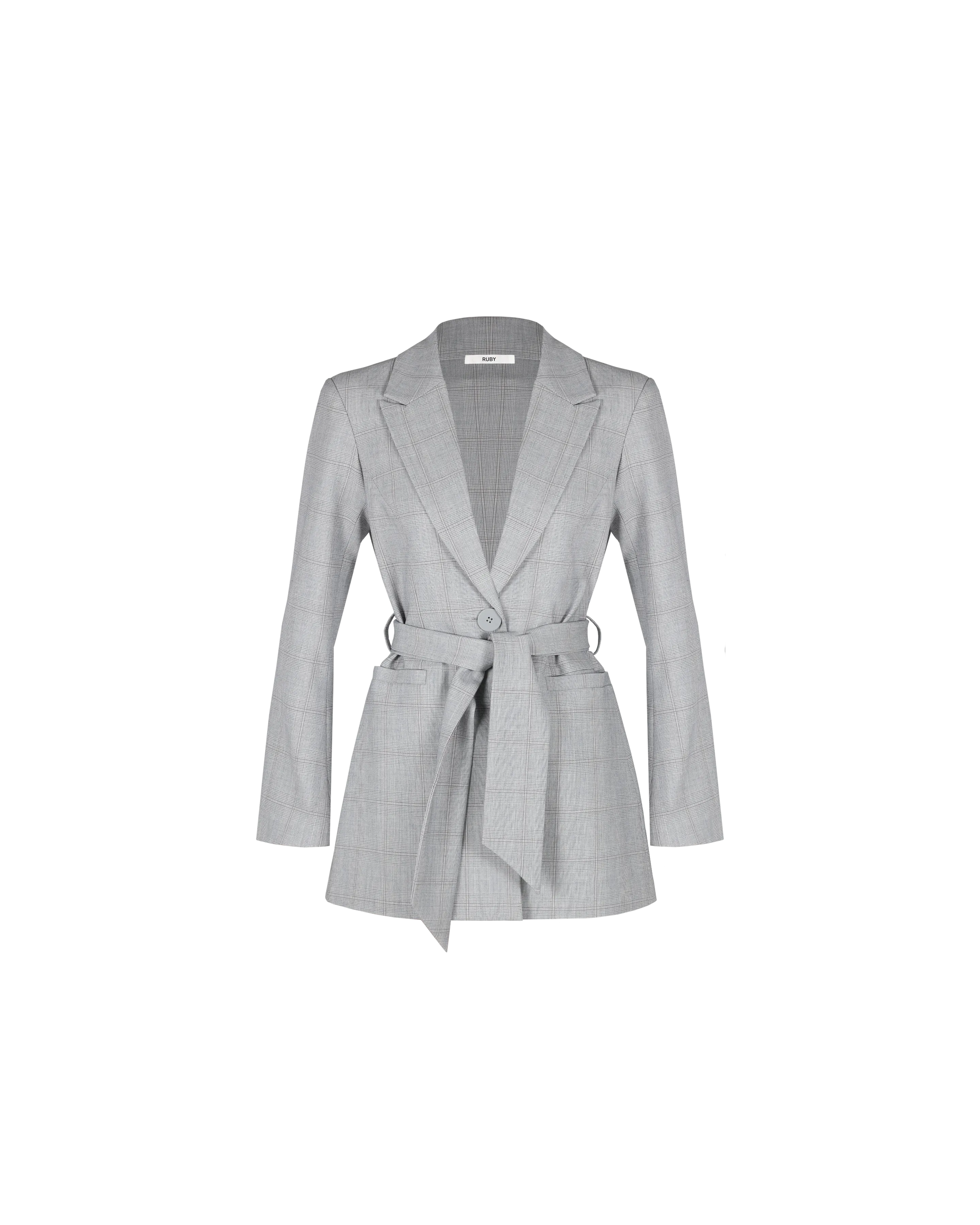 ALEXIA BLAZER GREY CHECK