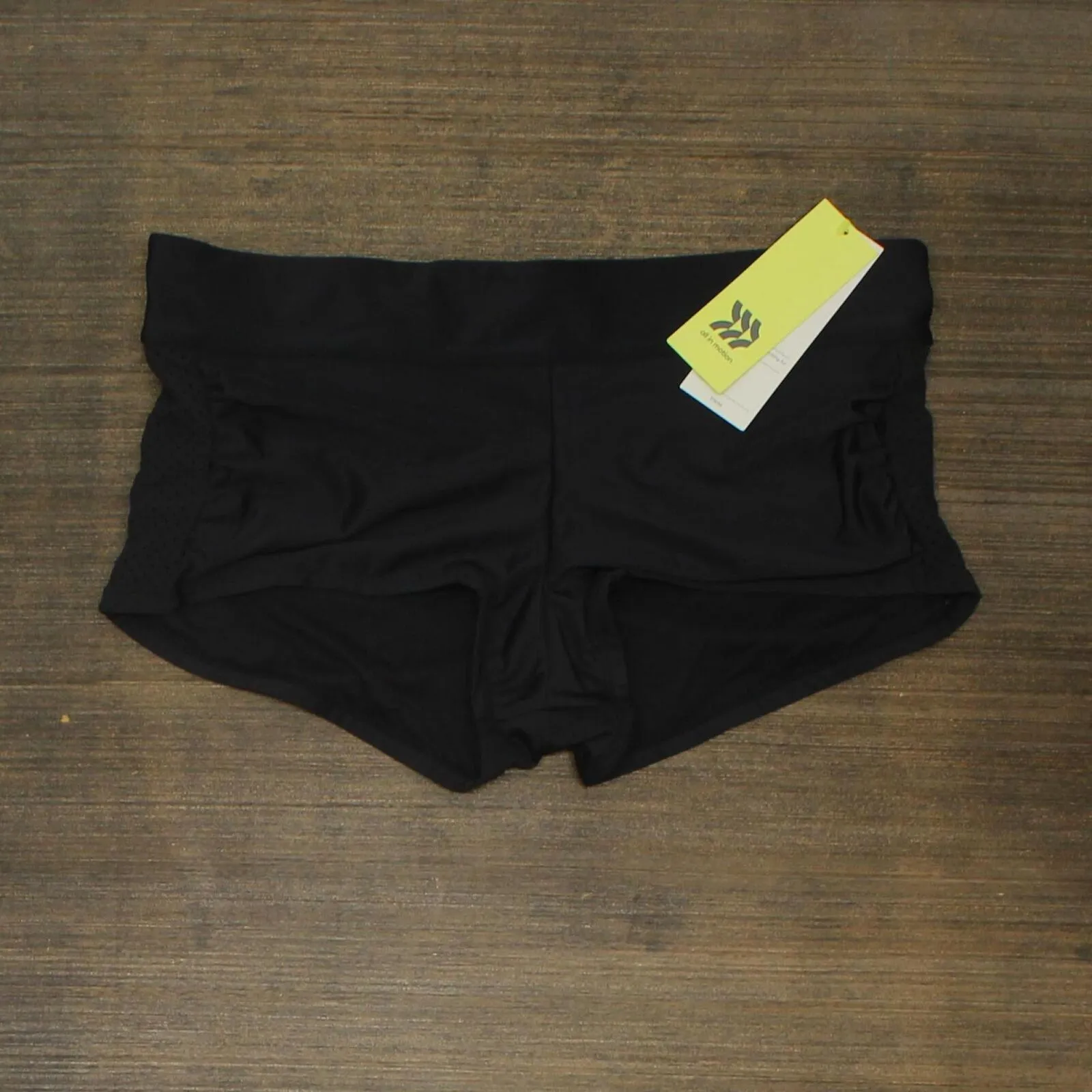 All in Motion Women's Laser Cut Side Swim Shorts AFQ68