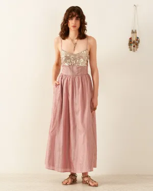 Autumn Petal Coin Dress
