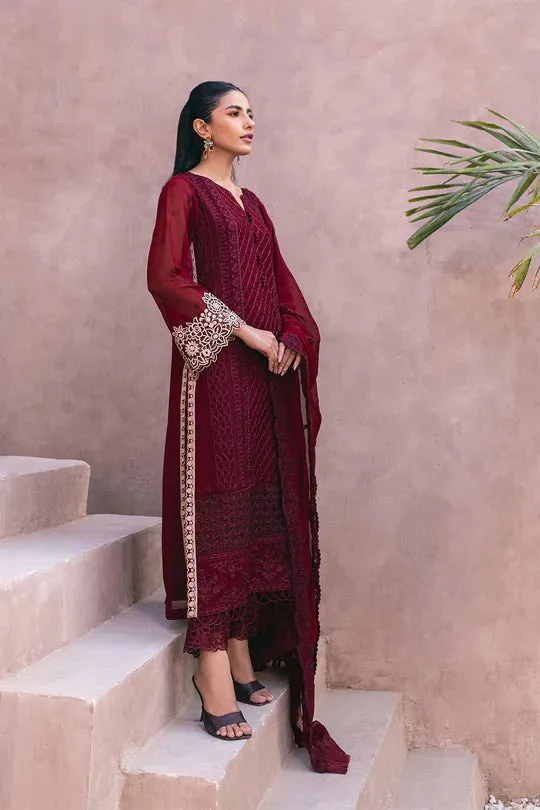 Azure | Embroidered Ensembles 3 Pcs | Fire Lily
