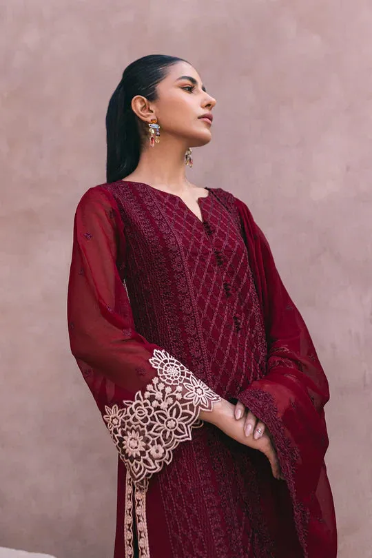 Azure | Embroidered Ensembles 3 Pcs | Fire Lily