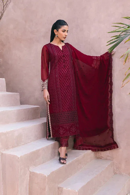 Azure | Embroidered Ensembles 3 Pcs | Fire Lily