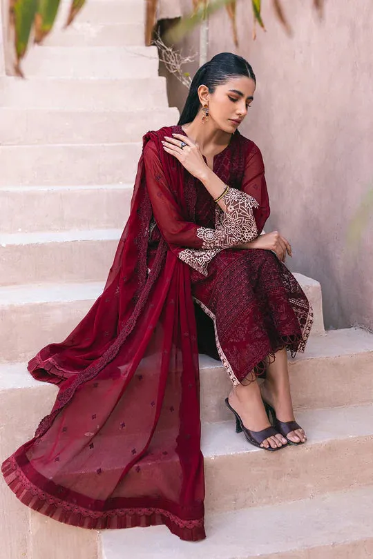 Azure | Embroidered Ensembles 3 Pcs | Fire Lily