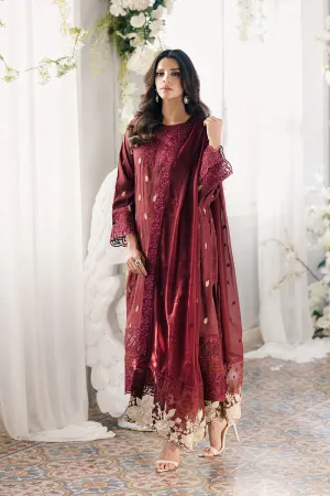 Azure | Ensembles Embroidered Formals | Imperial Wine