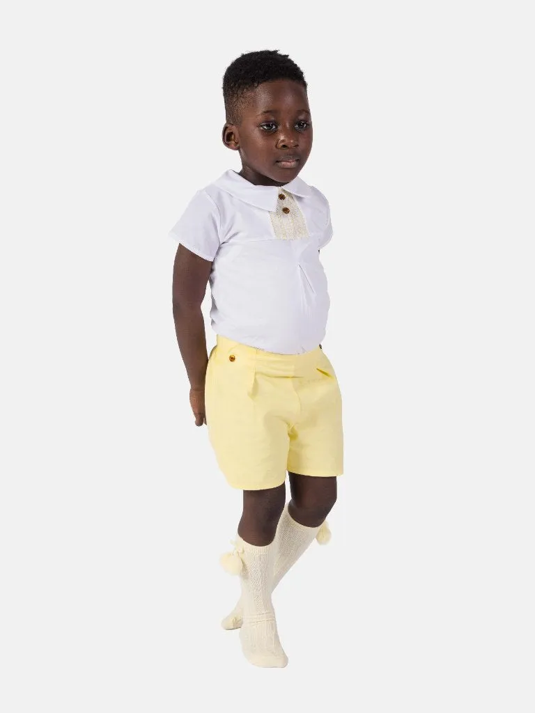 Baby Boy Diego Collection Spanish 2-Piece Set-Yellow