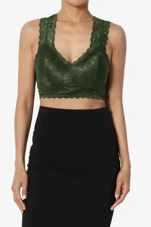 Baja Padded Lace Crop Tank Top PLUS