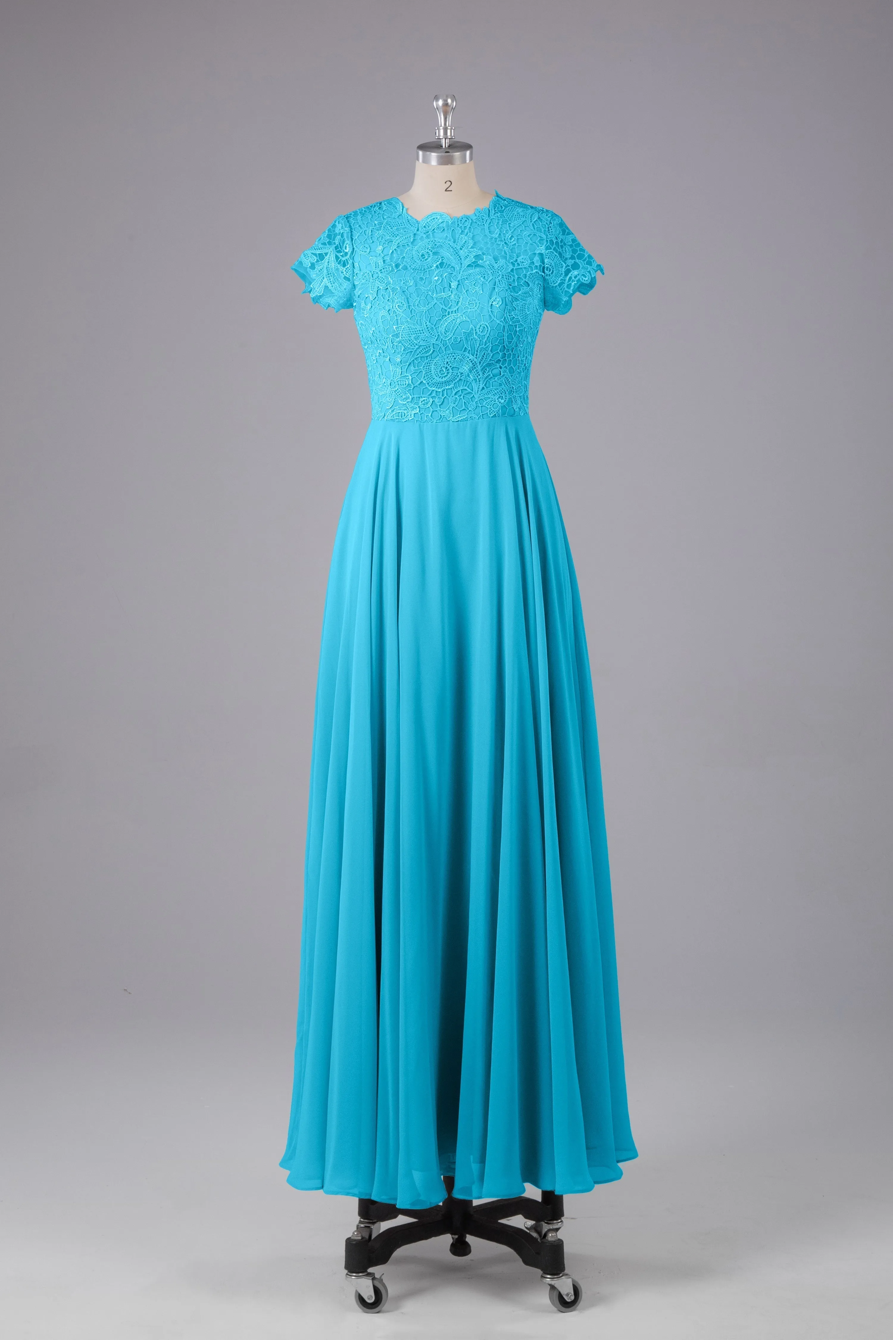 Beautiful A-Line Cap Sleeves Long Bridesmaid Dresses With Pockets