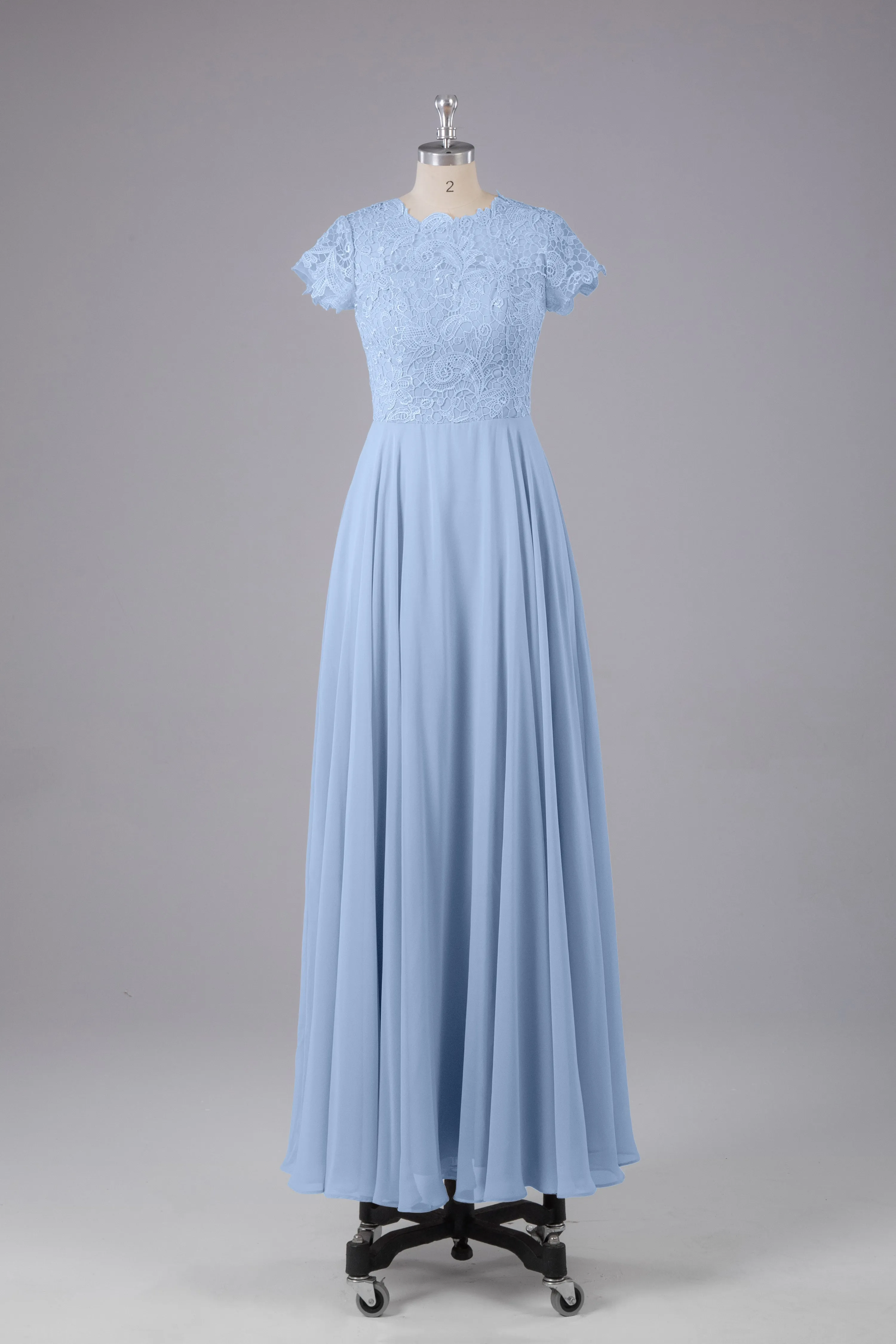 Beautiful A-Line Cap Sleeves Long Bridesmaid Dresses With Pockets