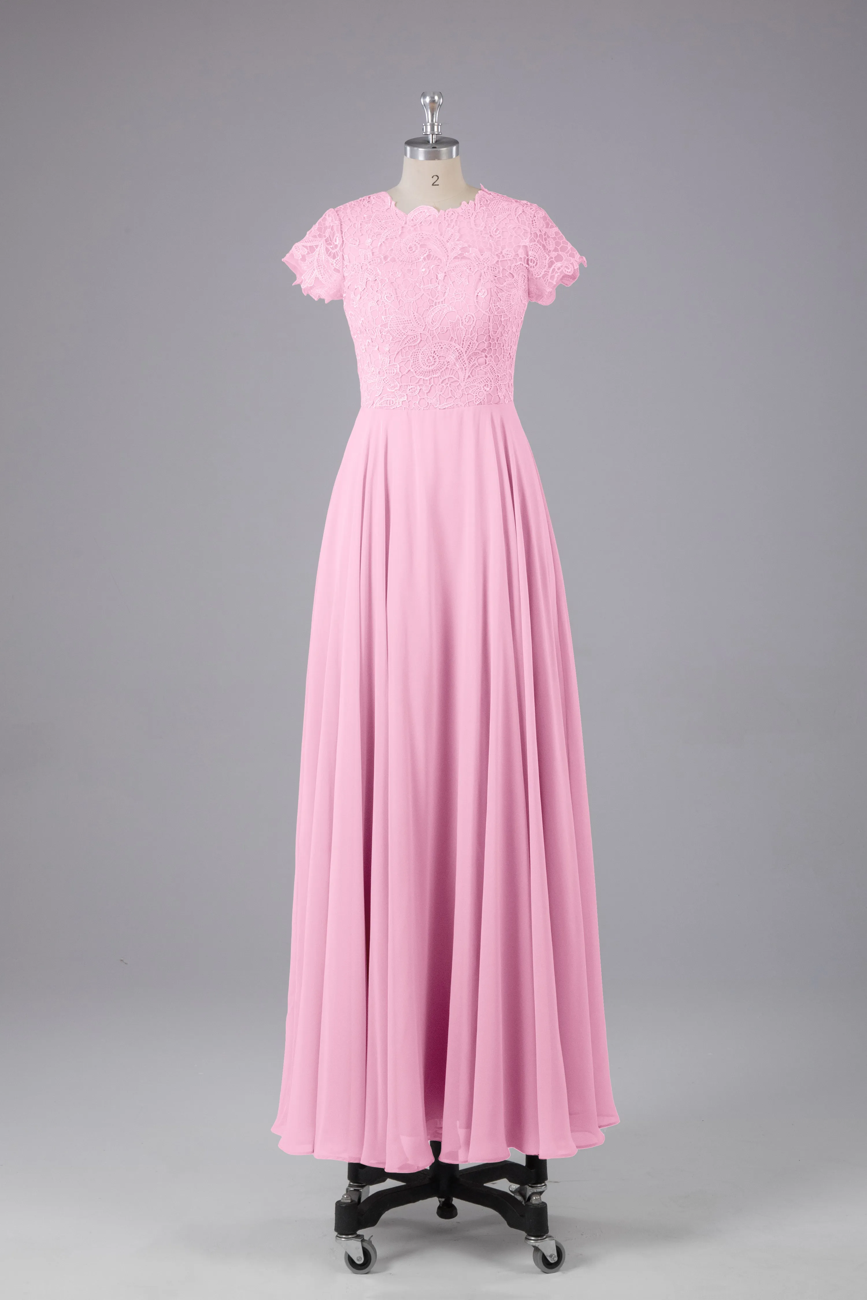 Beautiful A-Line Cap Sleeves Long Bridesmaid Dresses With Pockets