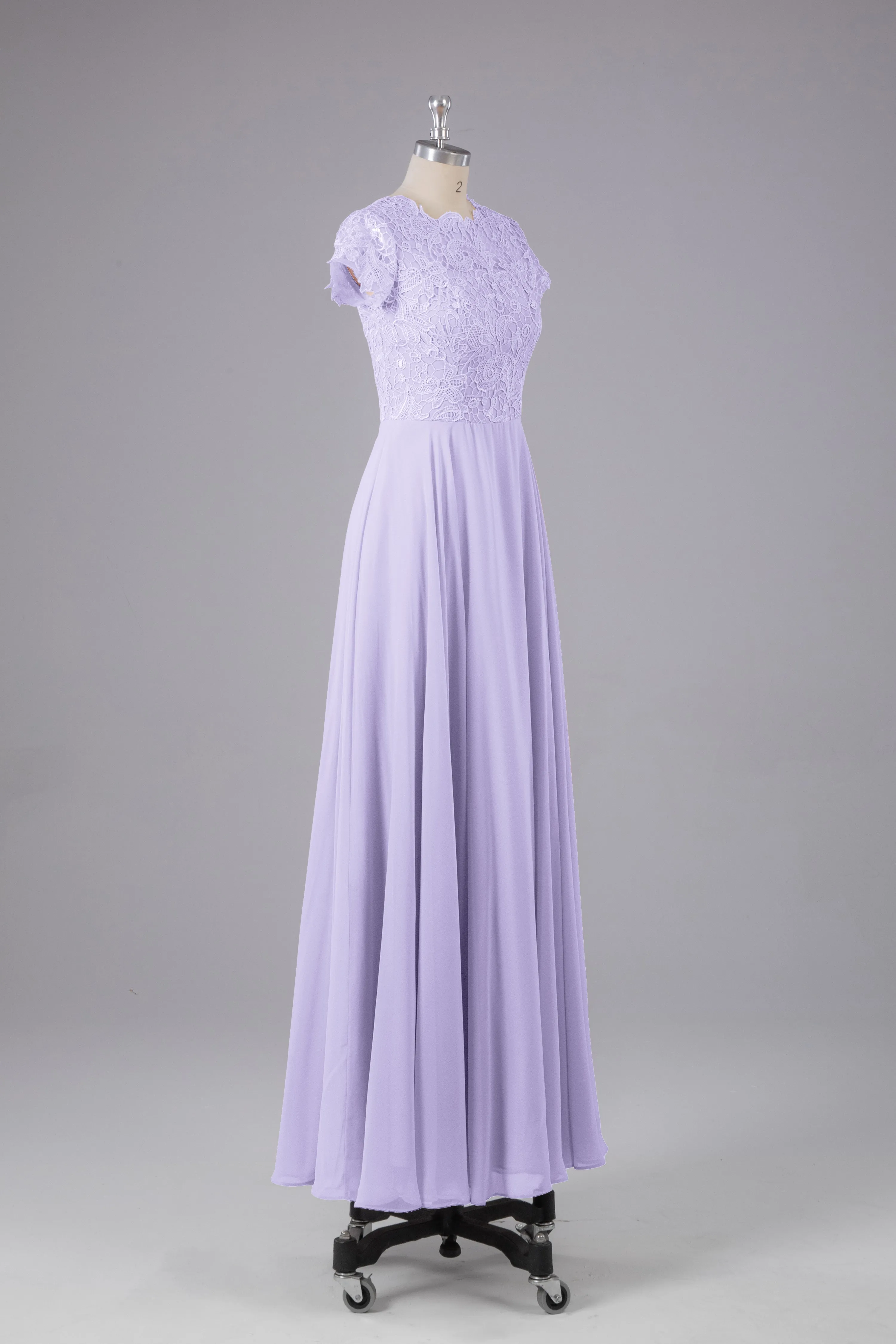 Beautiful A-Line Cap Sleeves Long Bridesmaid Dresses With Pockets