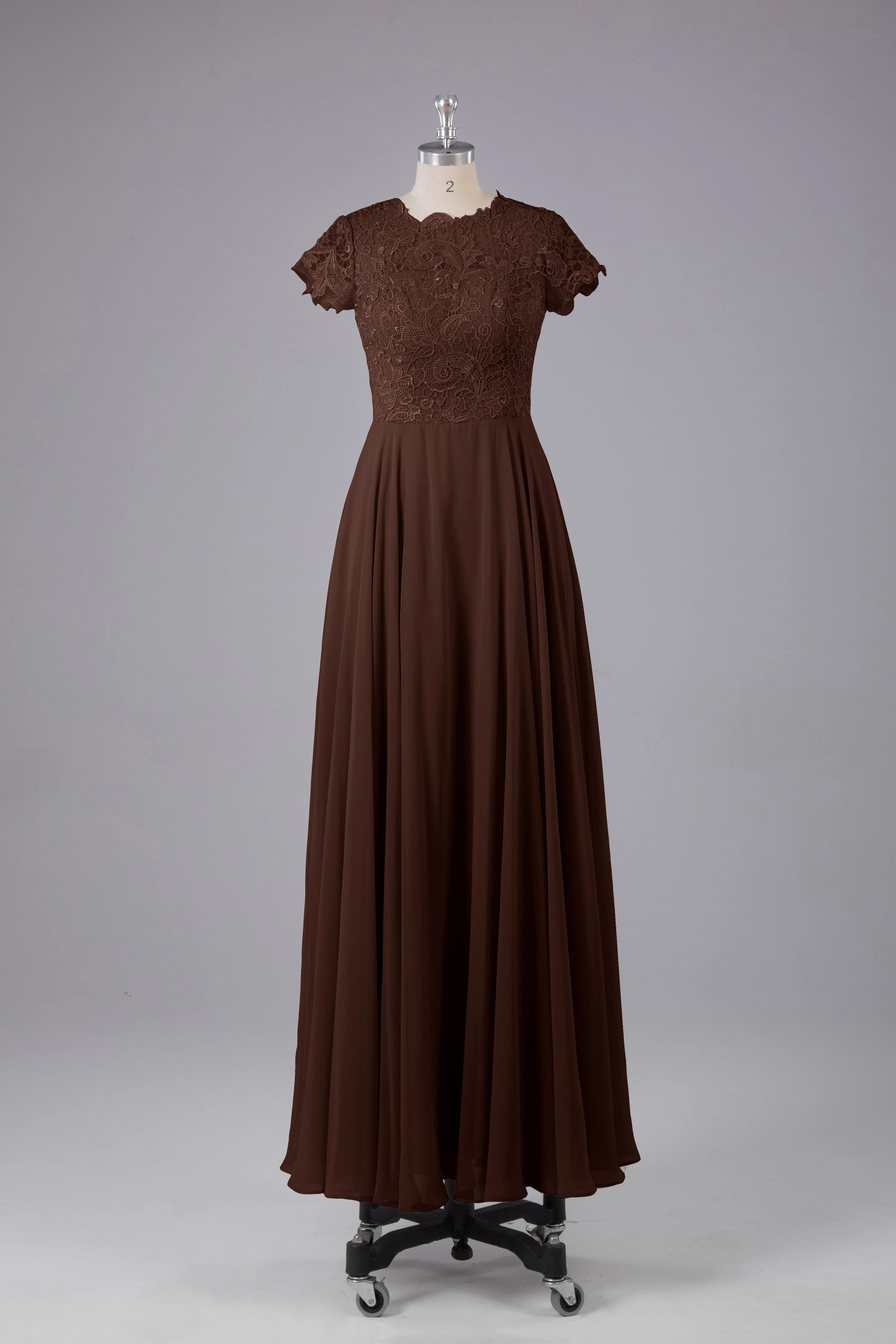 Beautiful A-Line Cap Sleeves Long Bridesmaid Dresses With Pockets