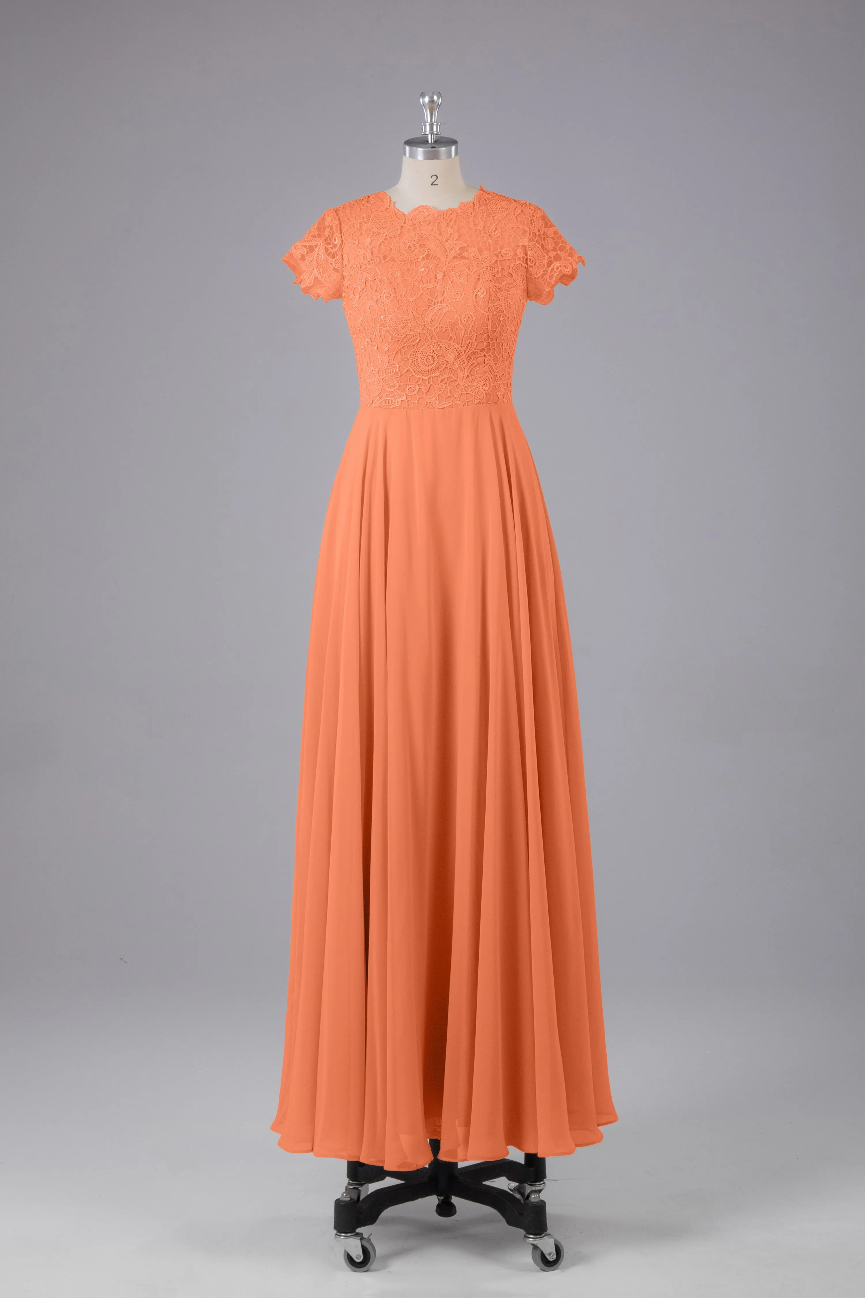 Beautiful A-Line Cap Sleeves Long Bridesmaid Dresses With Pockets