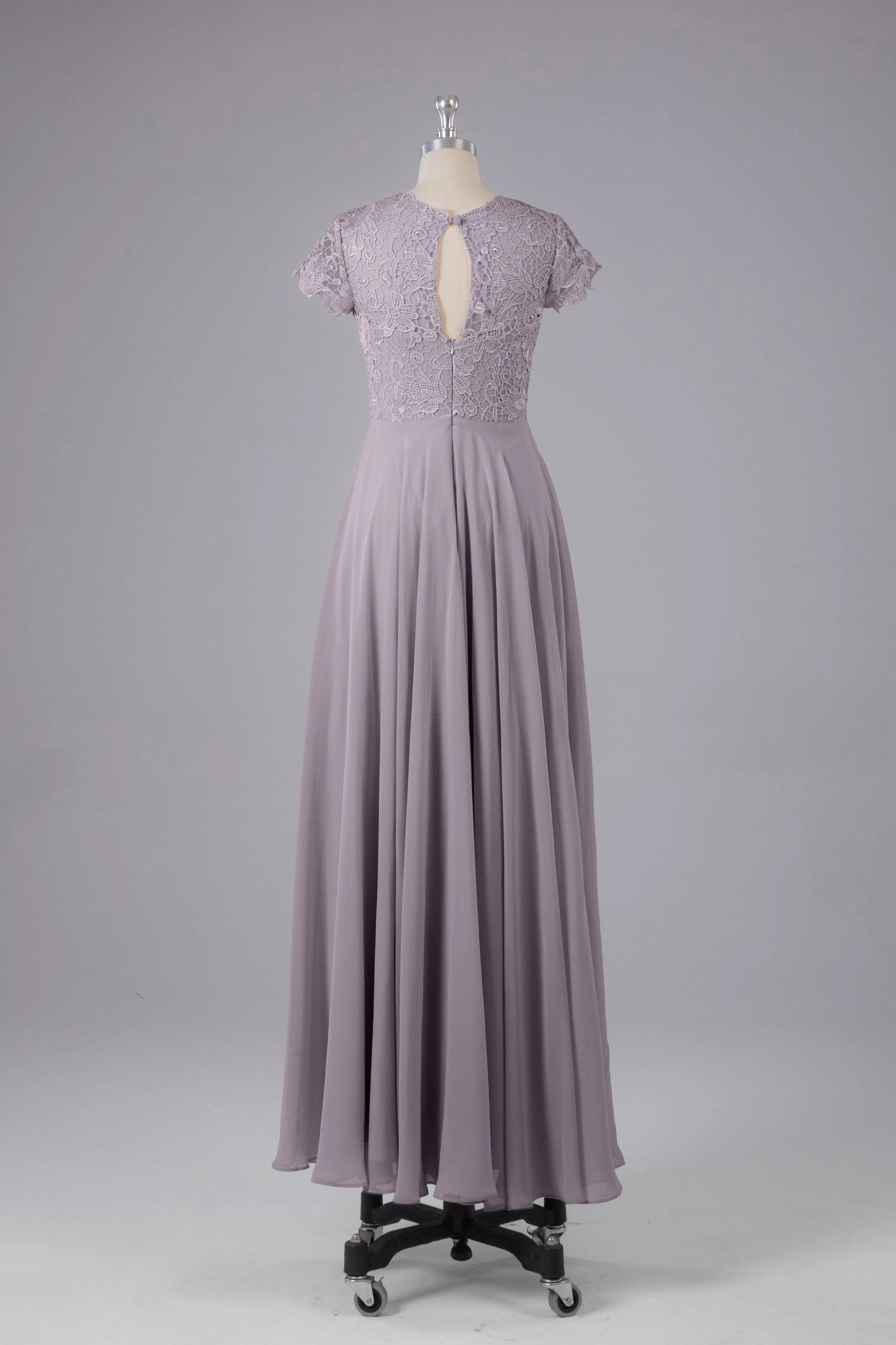 Beautiful A-Line Cap Sleeves Long Bridesmaid Dresses With Pockets
