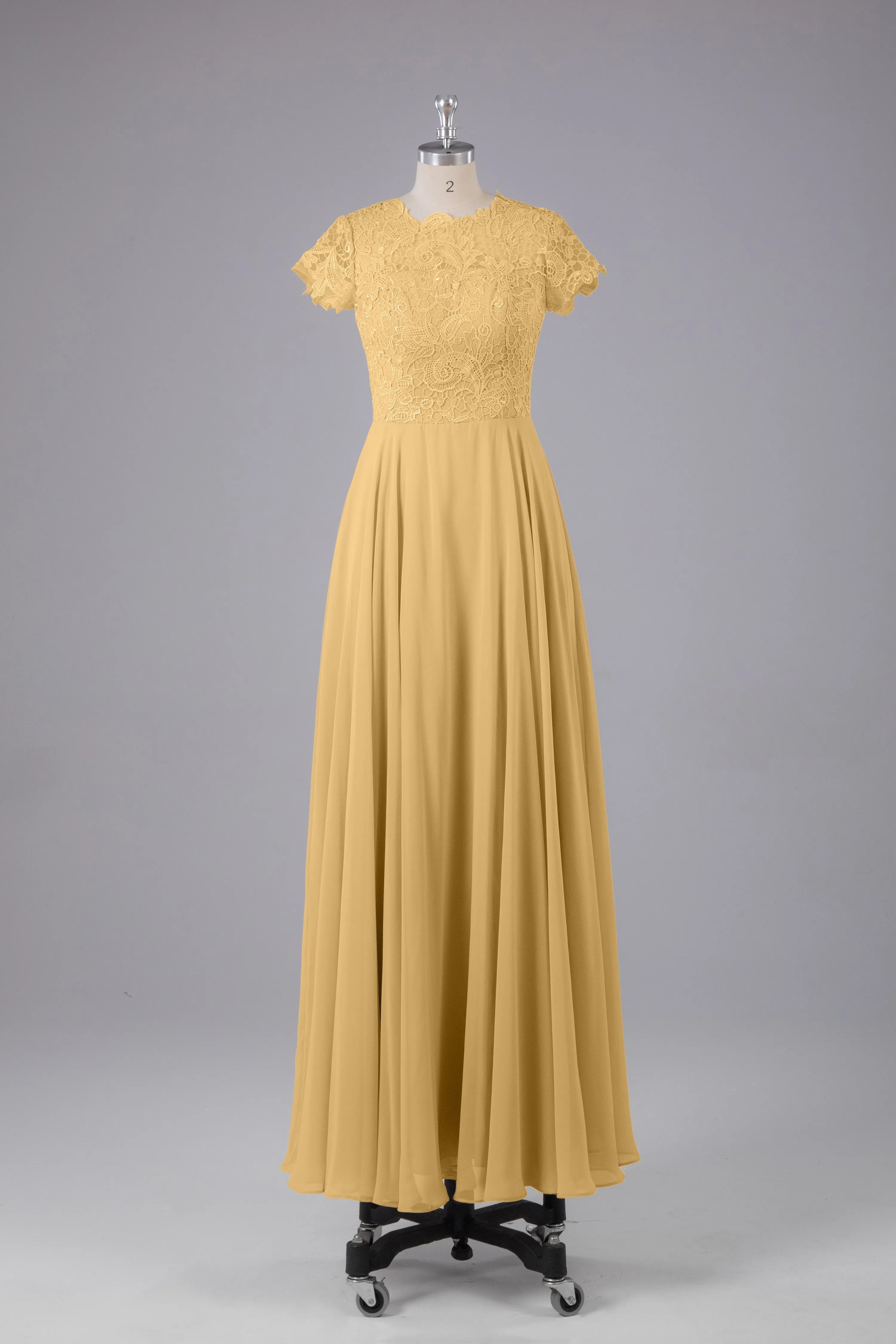 Beautiful A-Line Cap Sleeves Long Bridesmaid Dresses With Pockets