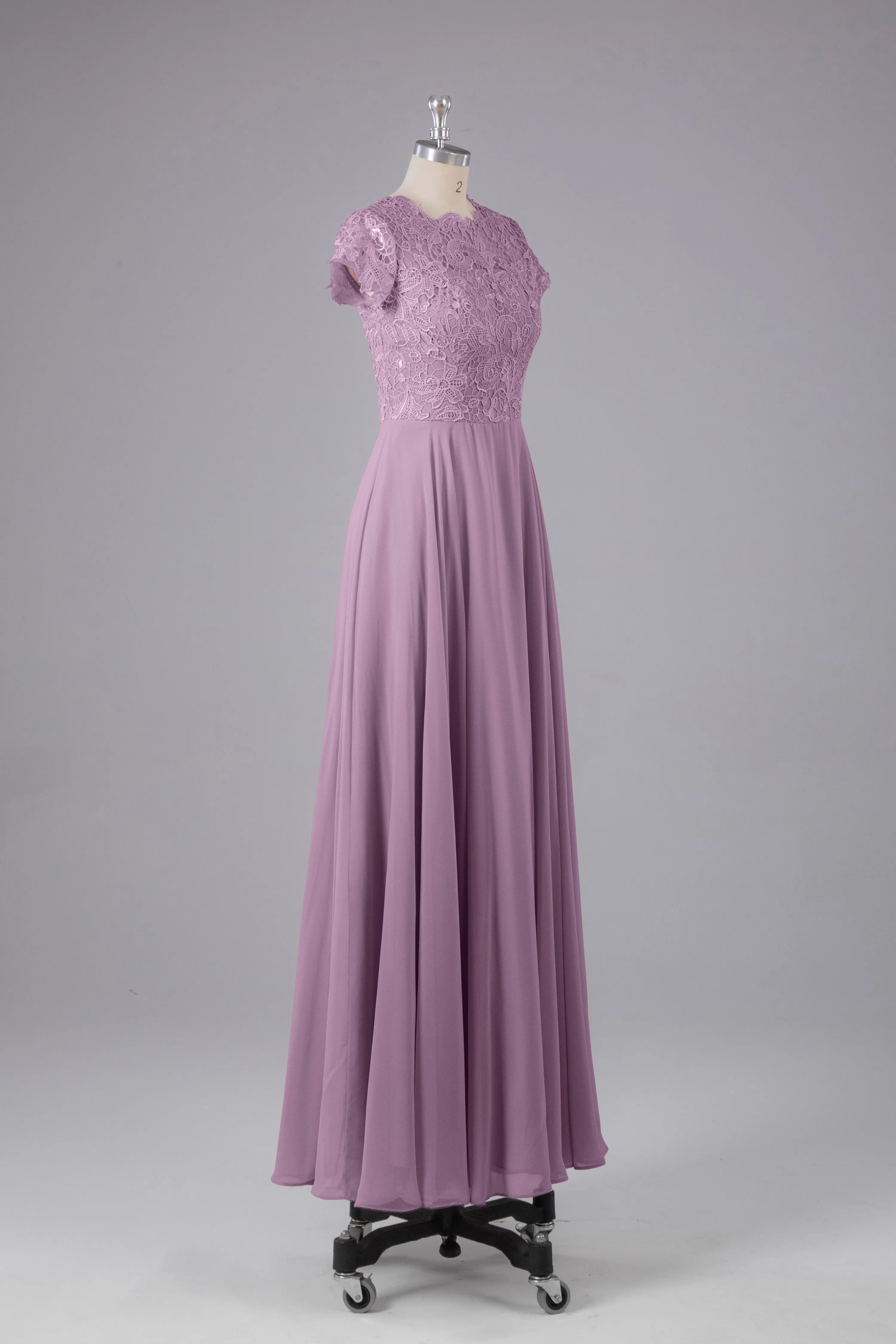 Beautiful A-Line Cap Sleeves Long Bridesmaid Dresses With Pockets