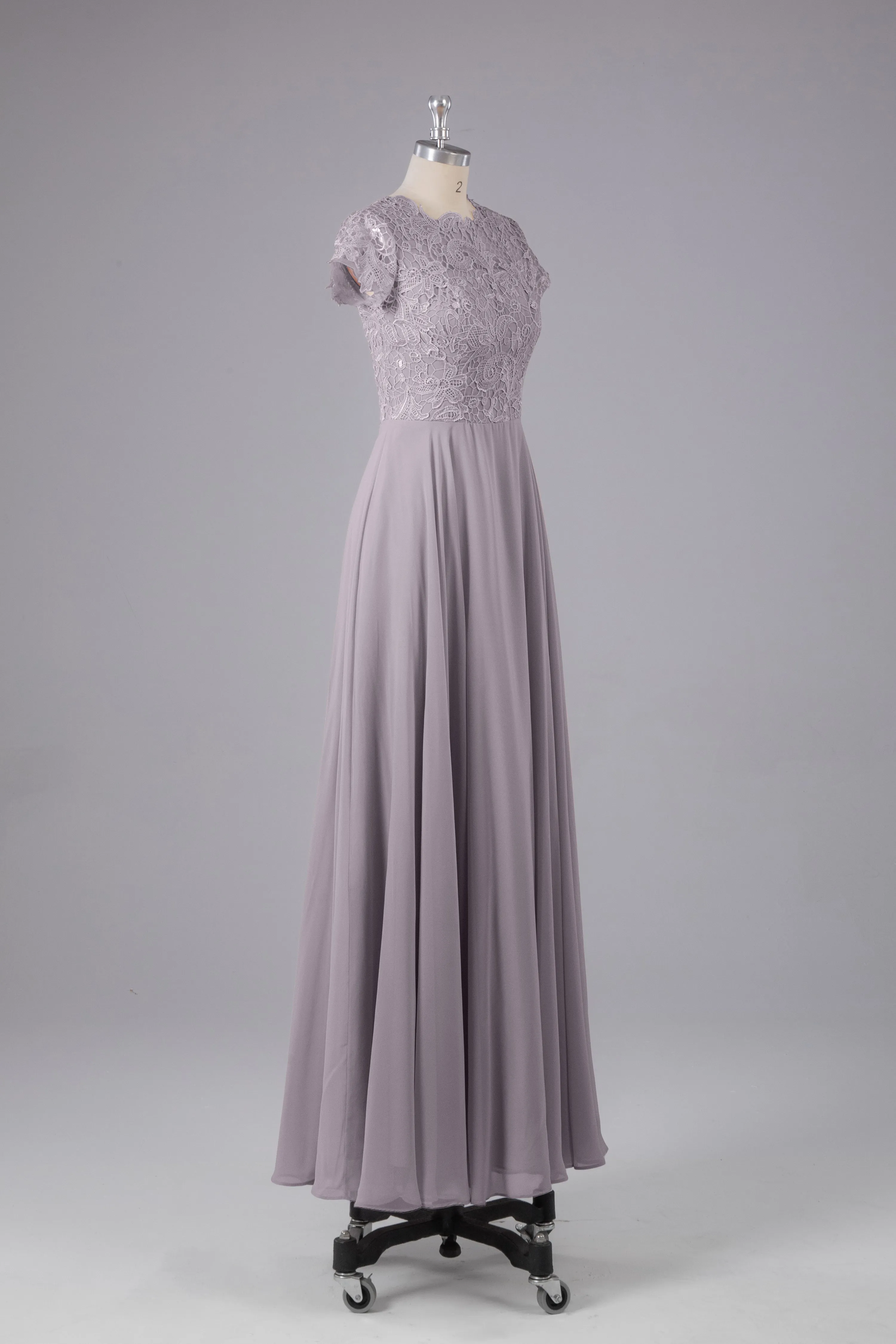 Beautiful A-Line Cap Sleeves Long Bridesmaid Dresses With Pockets