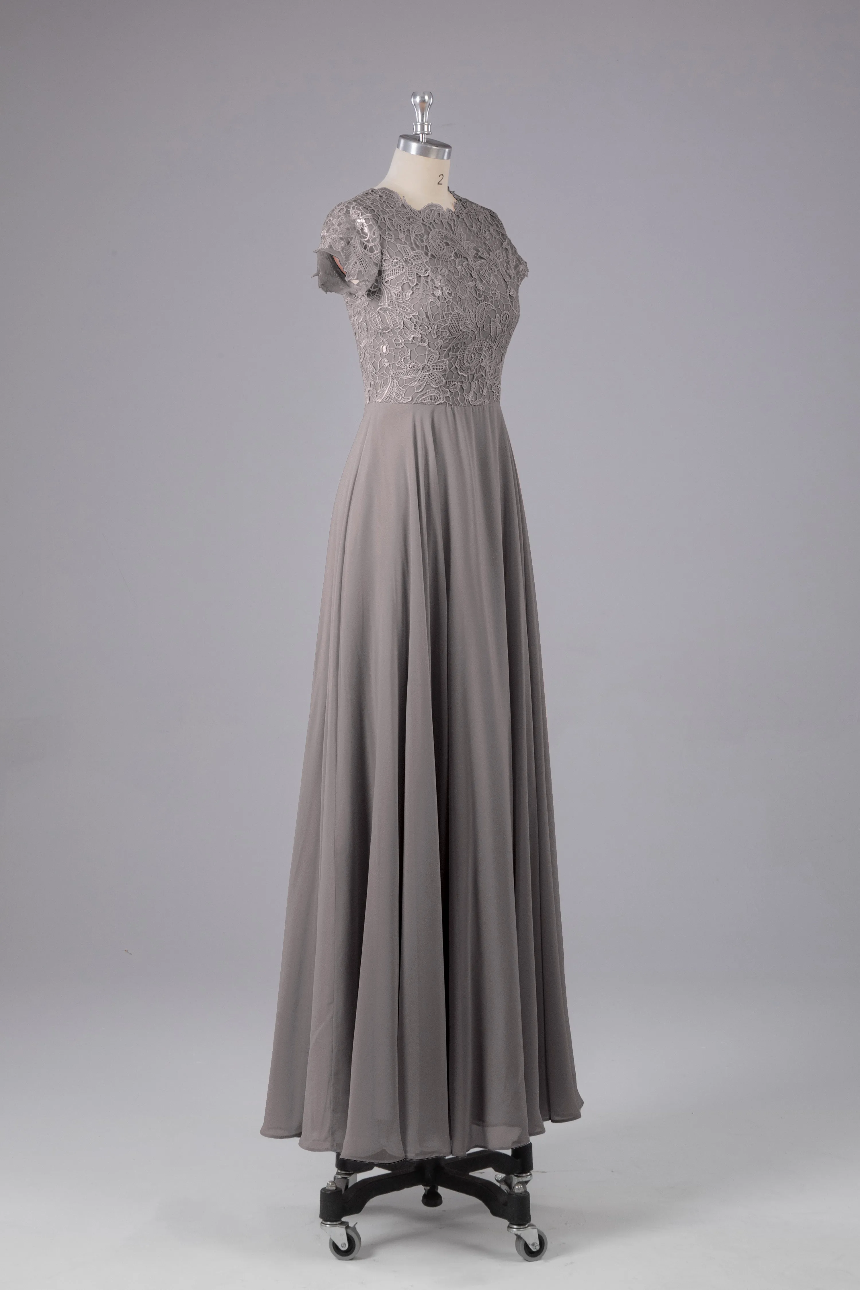 Beautiful A-Line Cap Sleeves Long Bridesmaid Dresses With Pockets