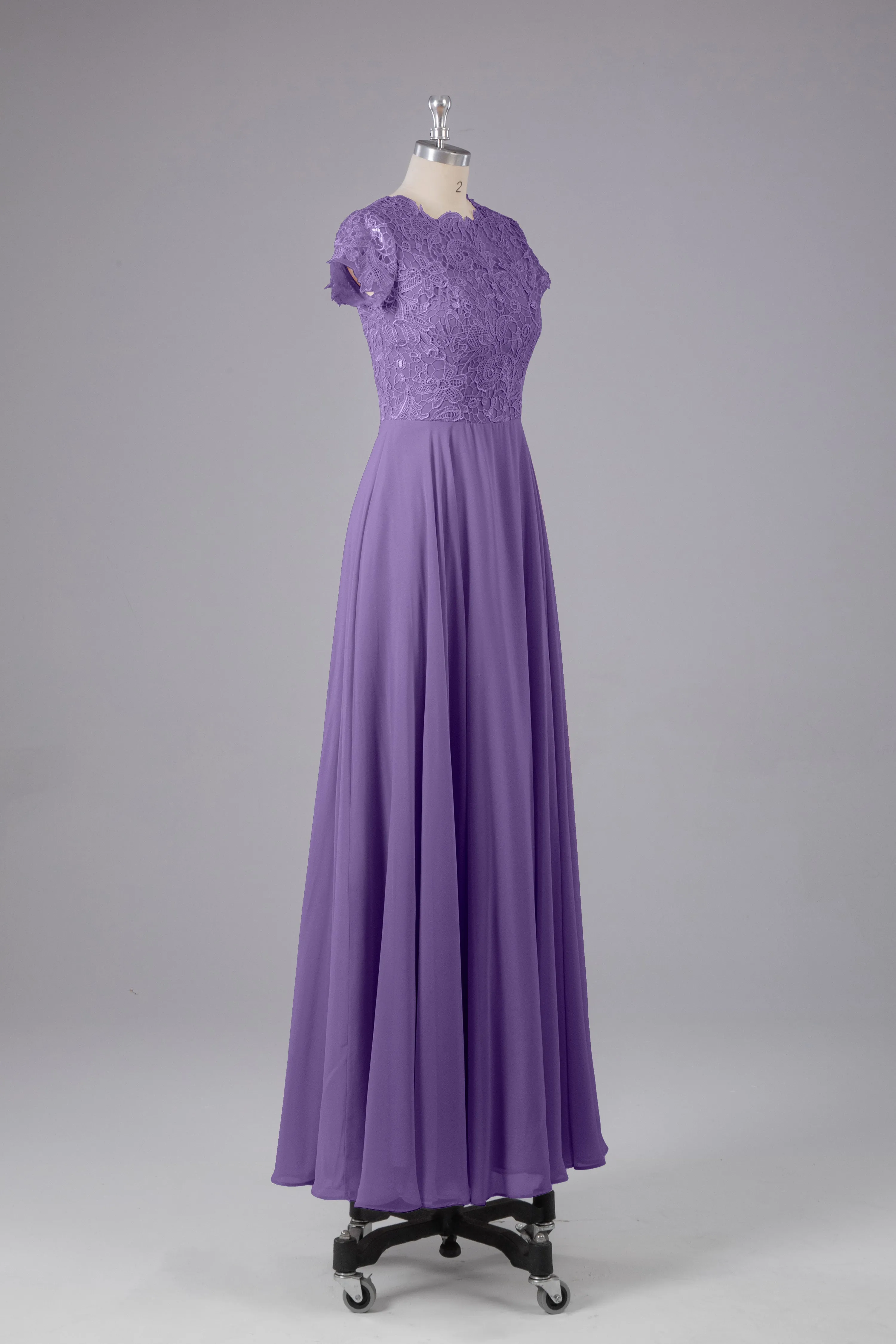 Beautiful A-Line Cap Sleeves Long Bridesmaid Dresses With Pockets