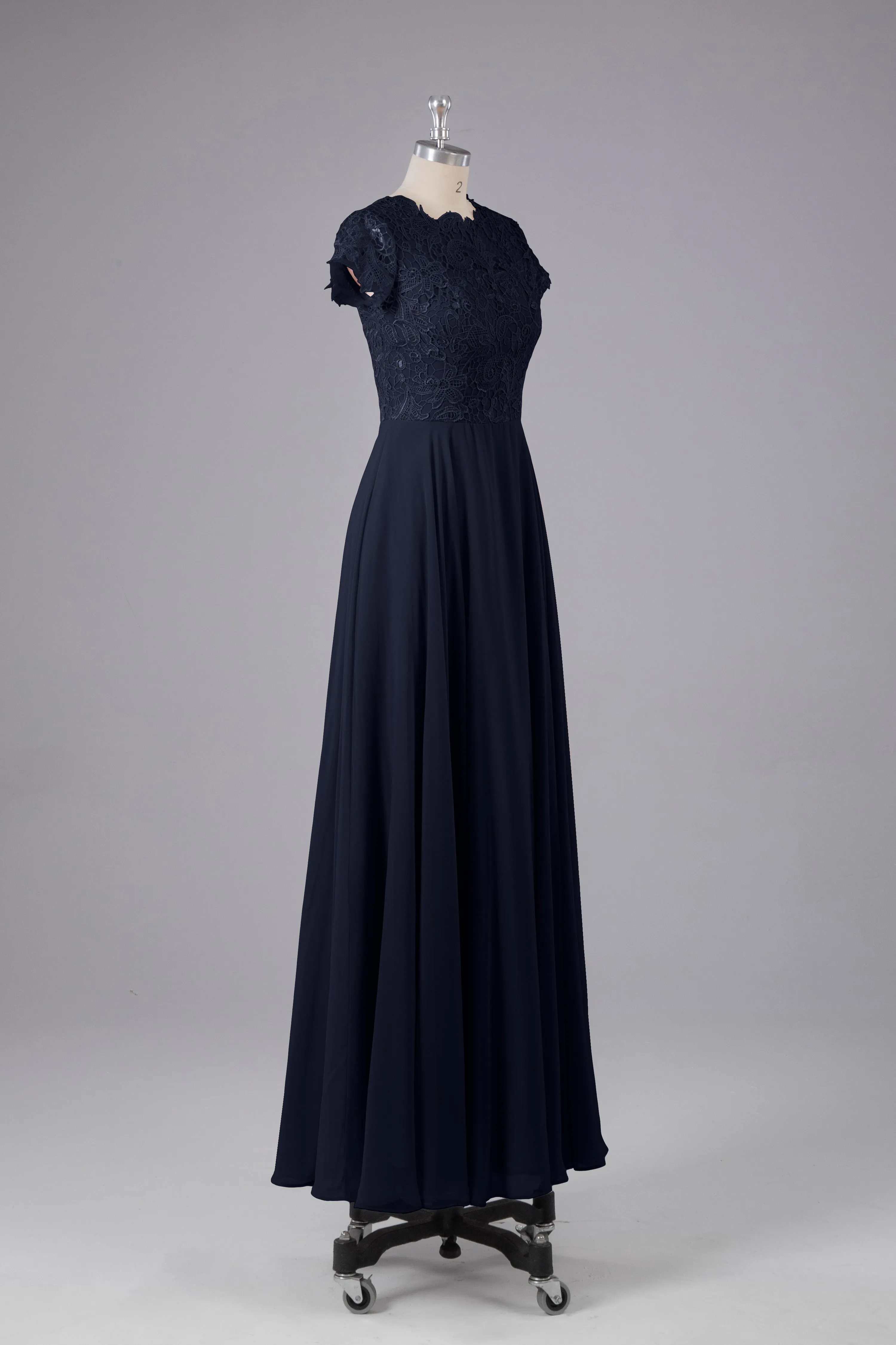 Beautiful A-Line Cap Sleeves Long Bridesmaid Dresses With Pockets