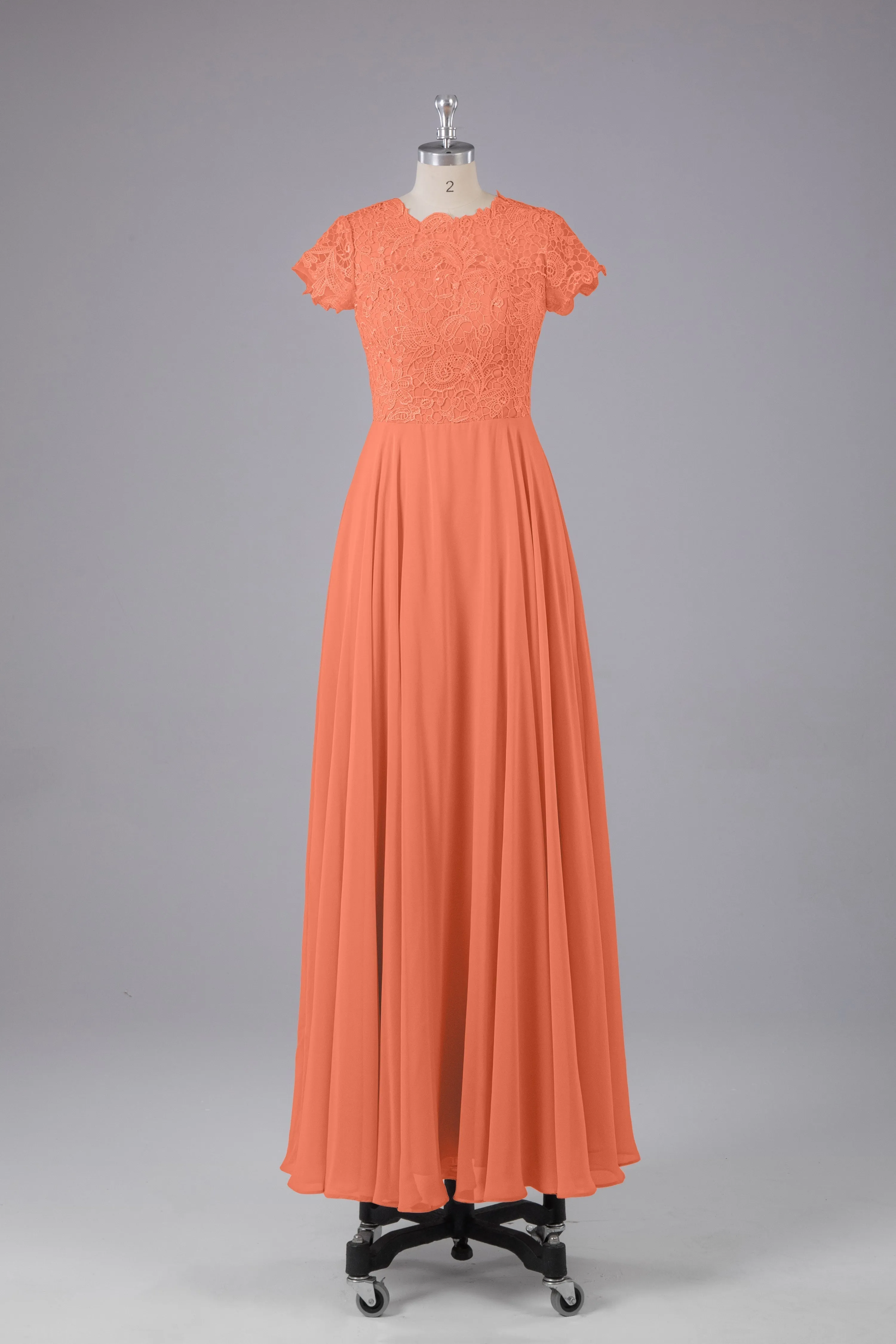 Beautiful A-Line Cap Sleeves Long Bridesmaid Dresses With Pockets