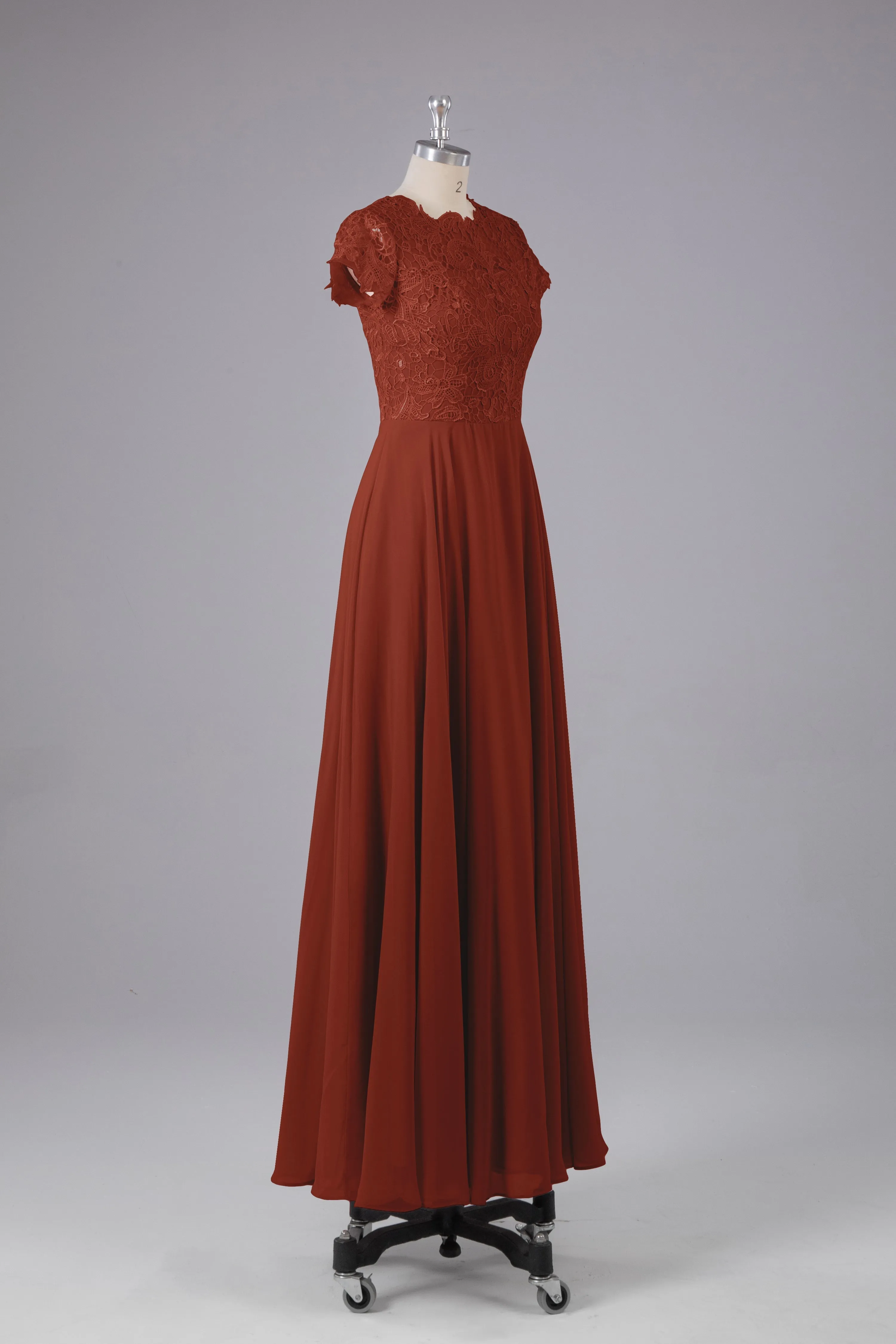 Beautiful A-Line Cap Sleeves Long Bridesmaid Dresses With Pockets