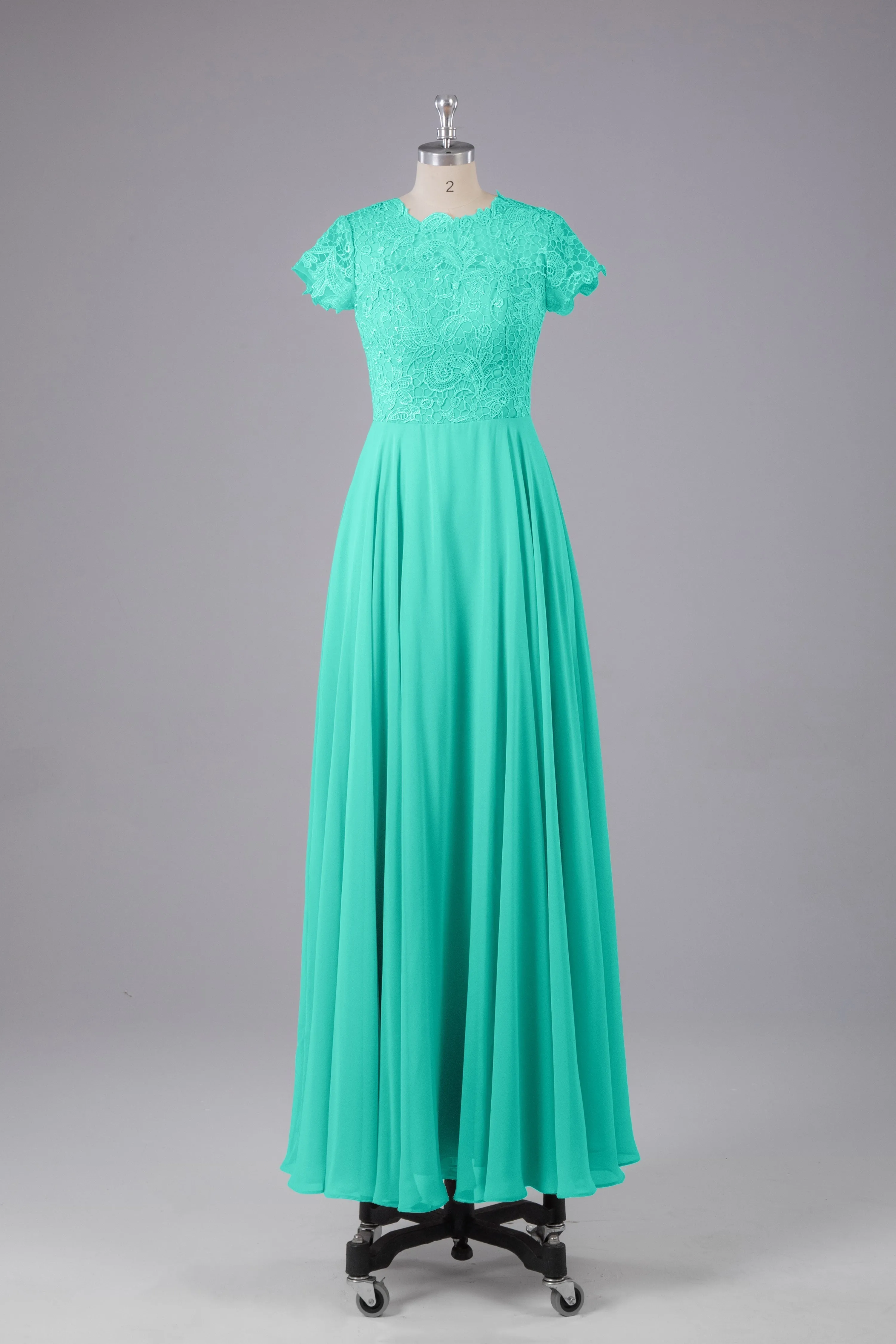 Beautiful A-Line Cap Sleeves Long Bridesmaid Dresses With Pockets