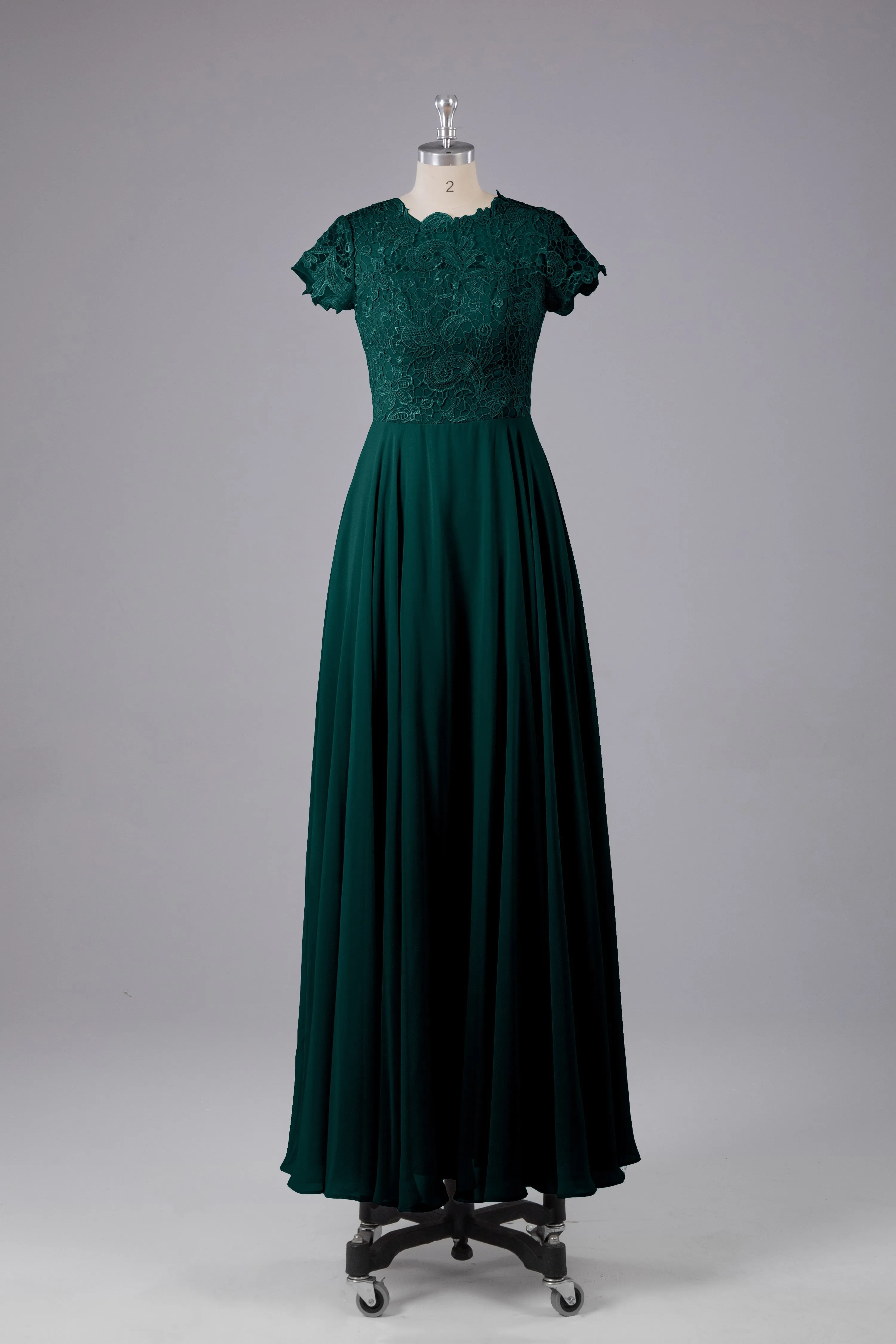 Beautiful A-Line Cap Sleeves Long Bridesmaid Dresses With Pockets