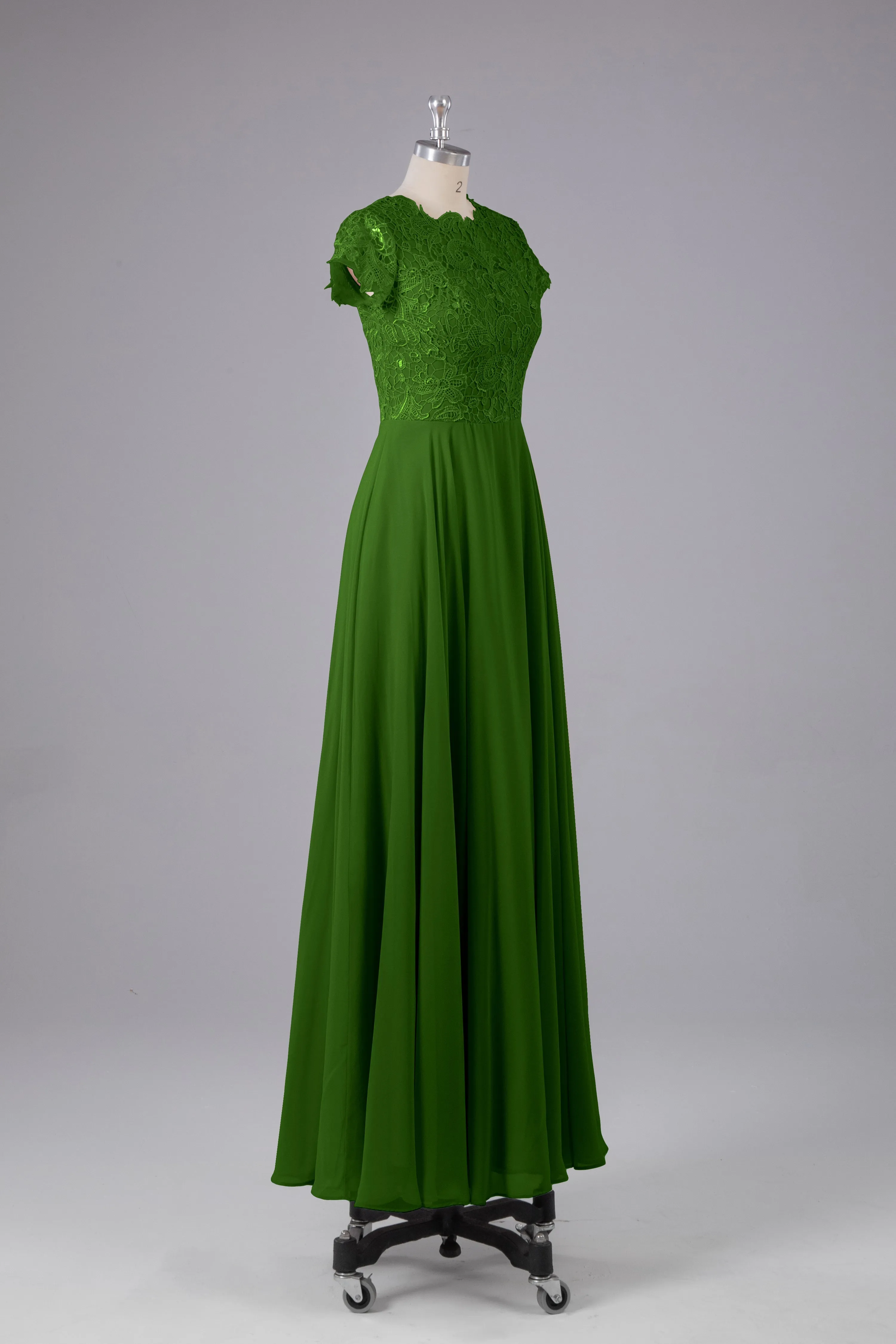 Beautiful A-Line Cap Sleeves Long Bridesmaid Dresses With Pockets