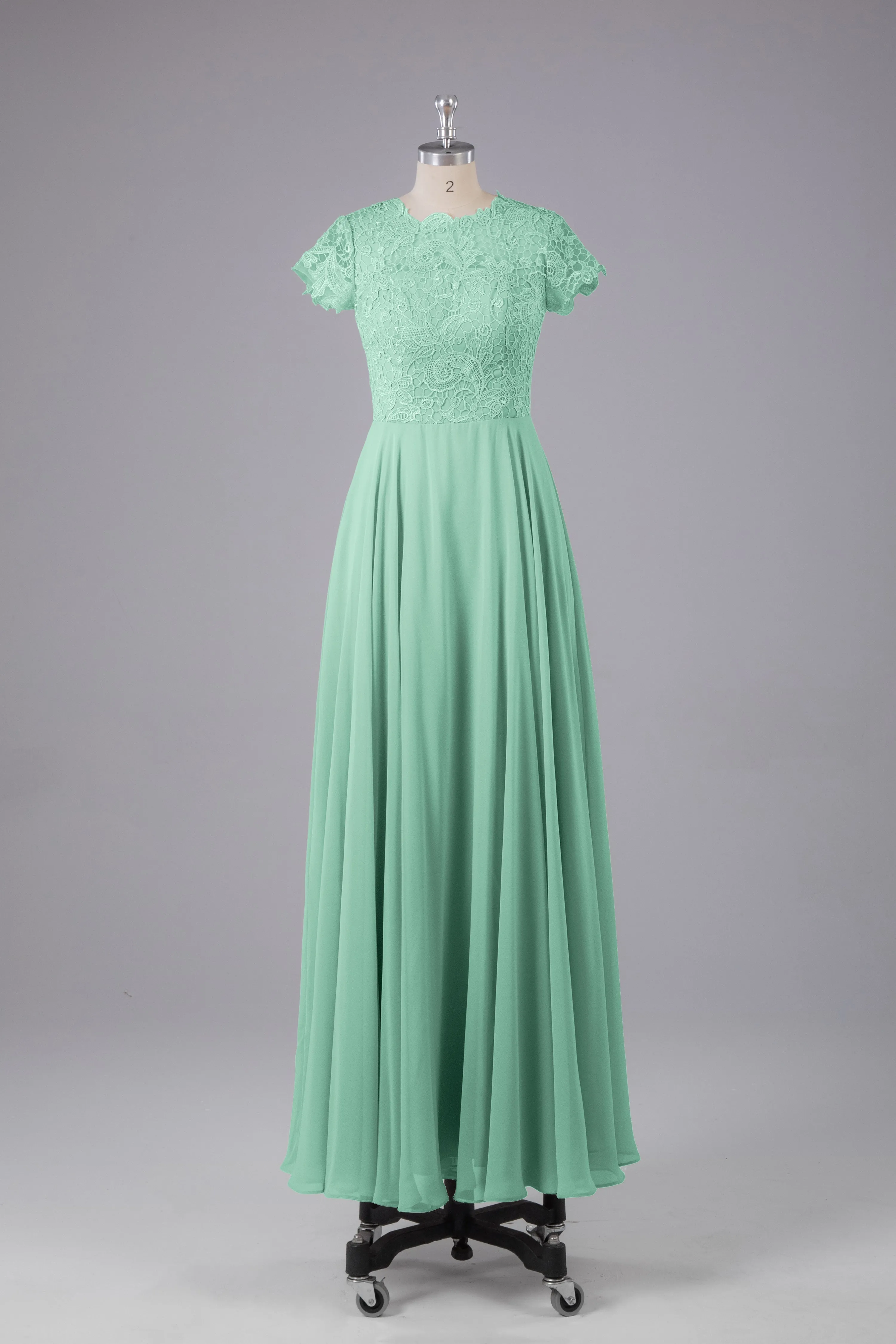 Beautiful A-Line Cap Sleeves Long Bridesmaid Dresses With Pockets