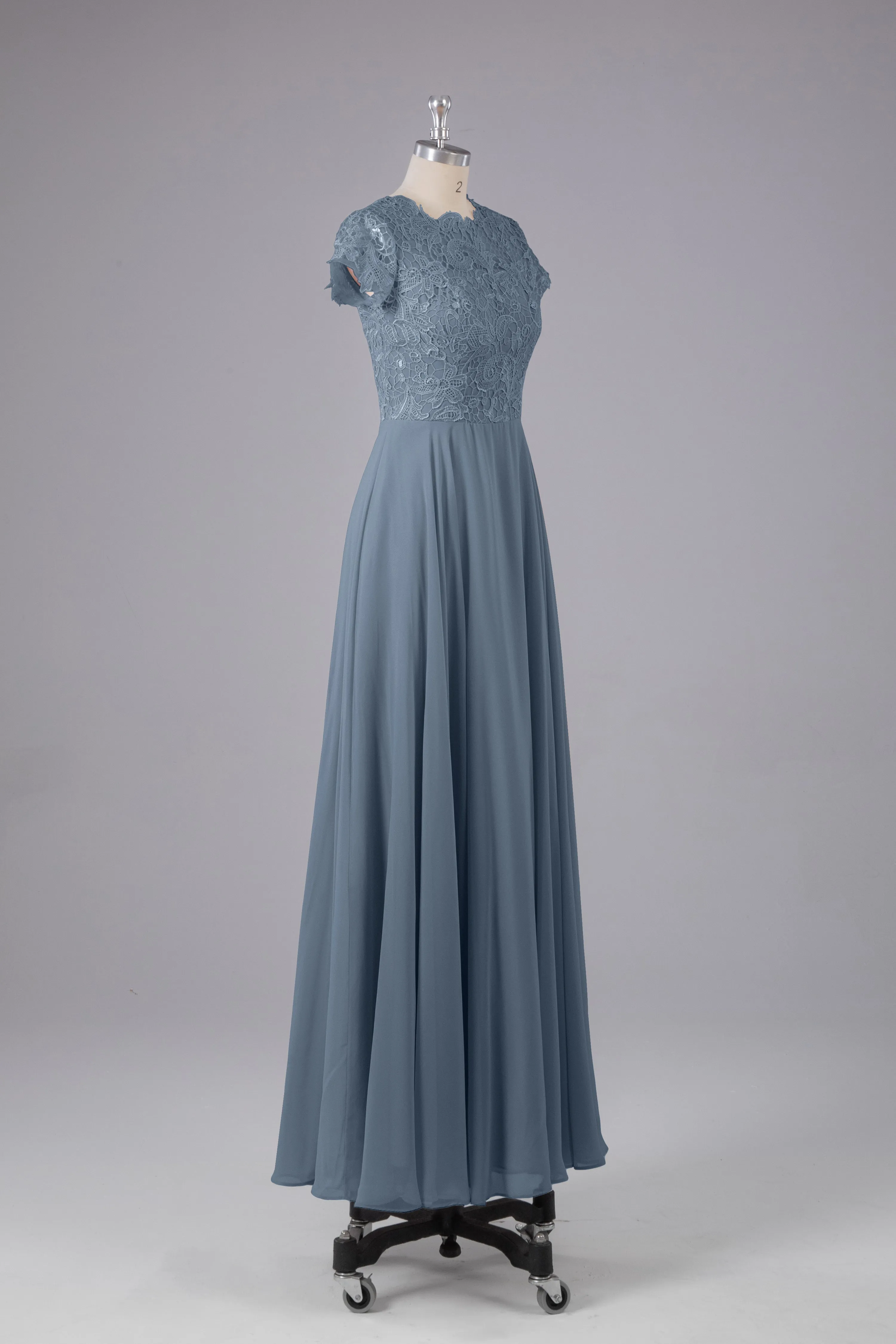 Beautiful A-Line Cap Sleeves Long Bridesmaid Dresses With Pockets