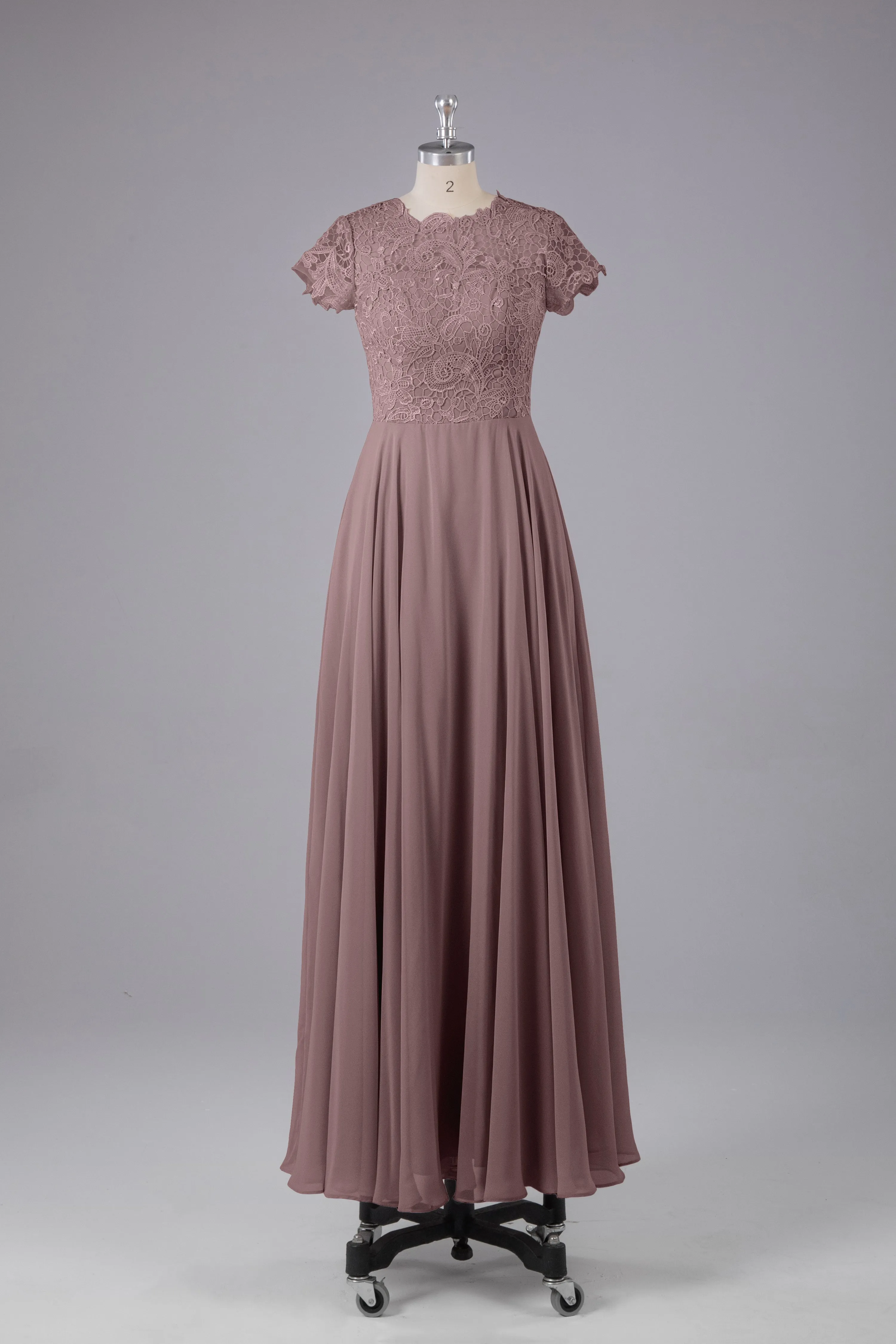 Beautiful A-Line Cap Sleeves Long Bridesmaid Dresses With Pockets