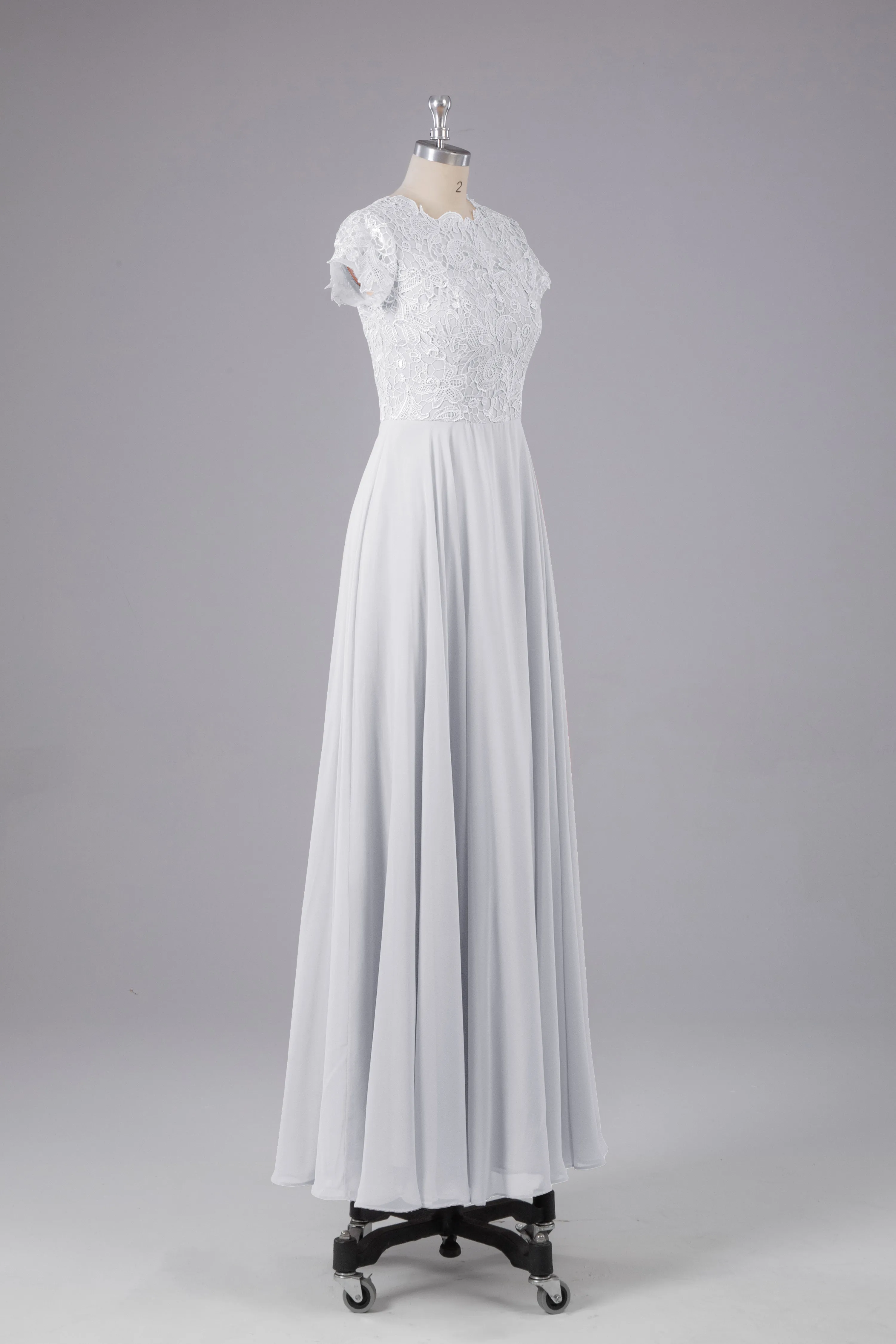 Beautiful A-Line Cap Sleeves Long Bridesmaid Dresses With Pockets