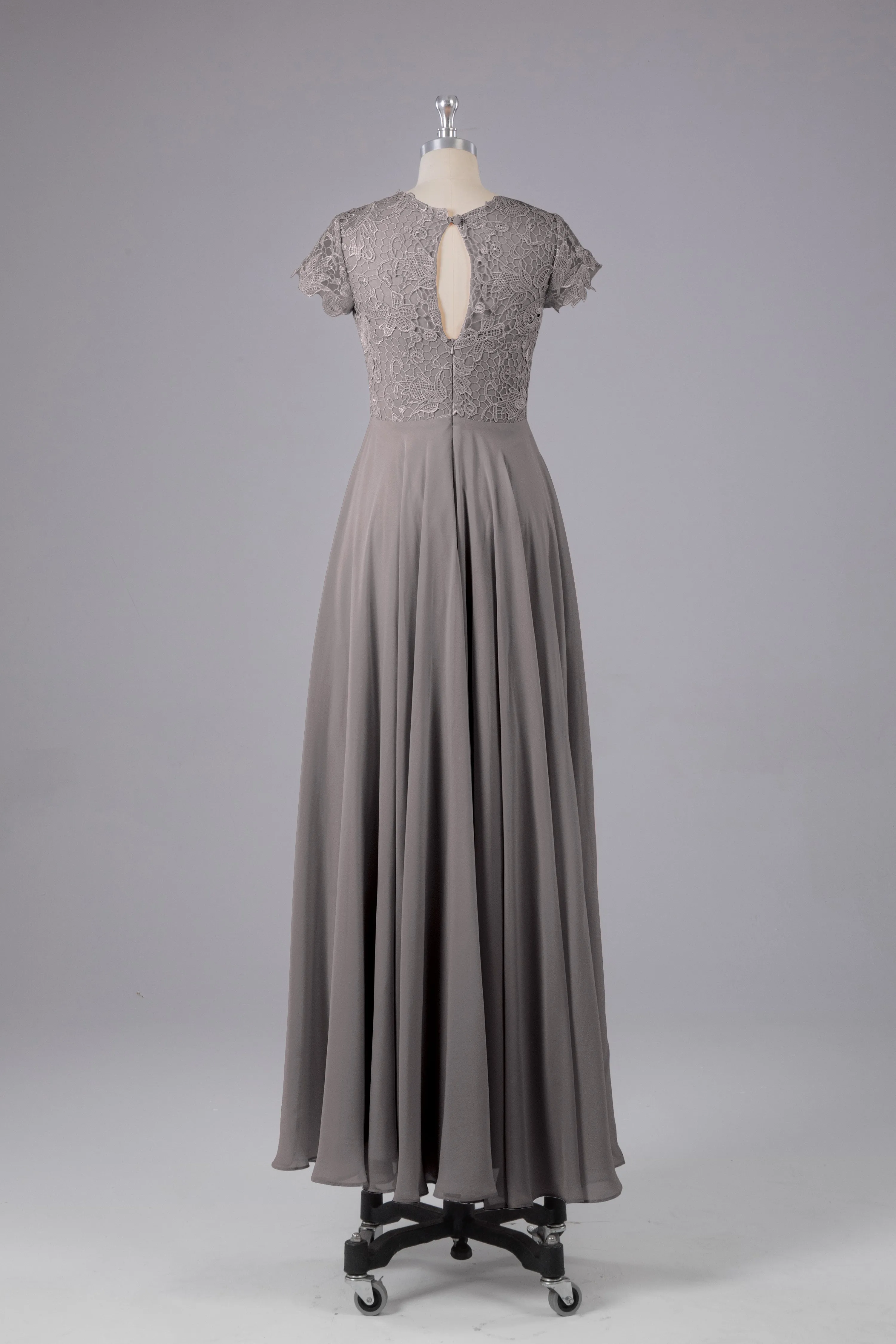 Beautiful A-Line Cap Sleeves Long Bridesmaid Dresses With Pockets