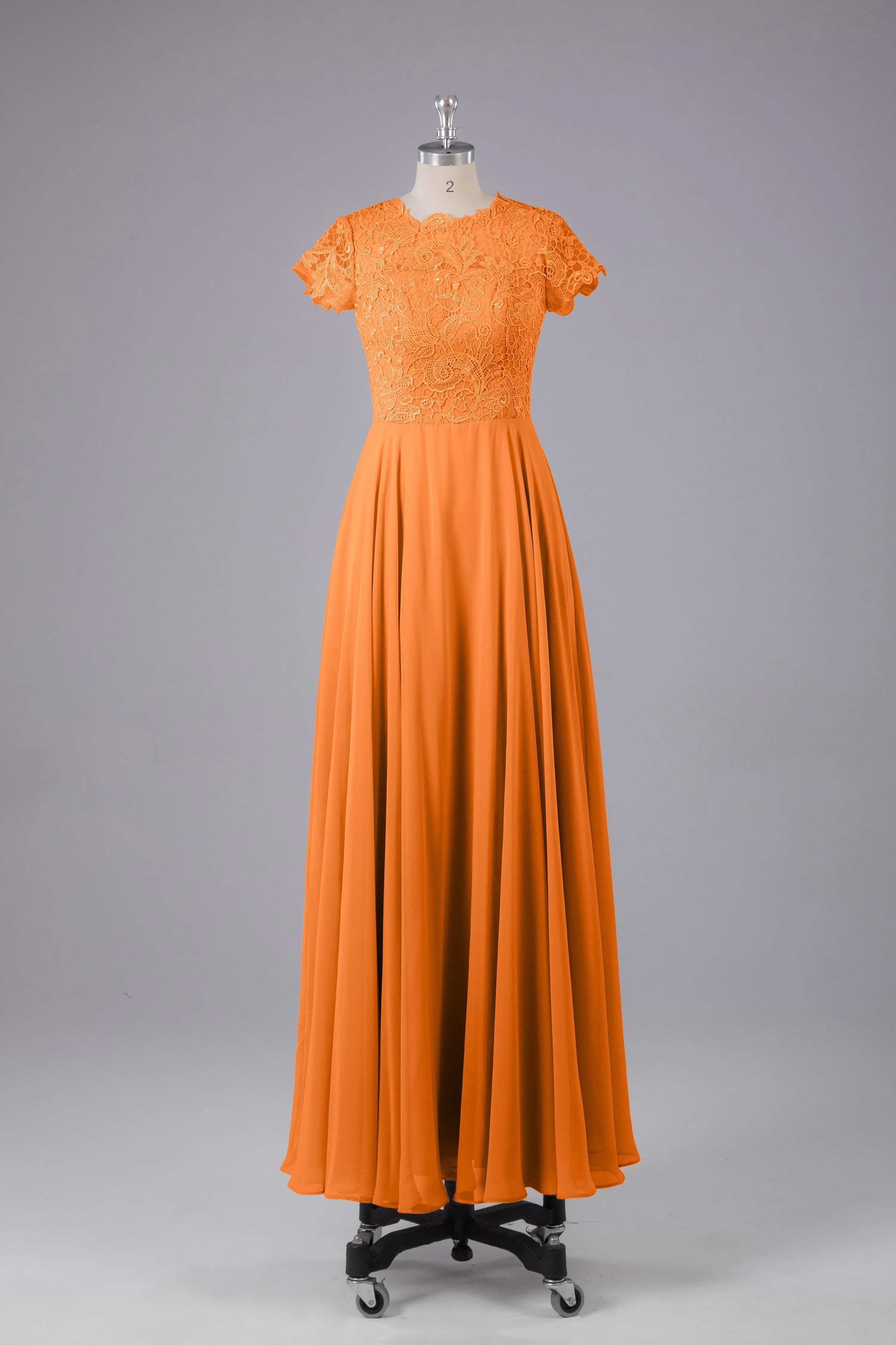 Beautiful A-Line Cap Sleeves Long Bridesmaid Dresses With Pockets