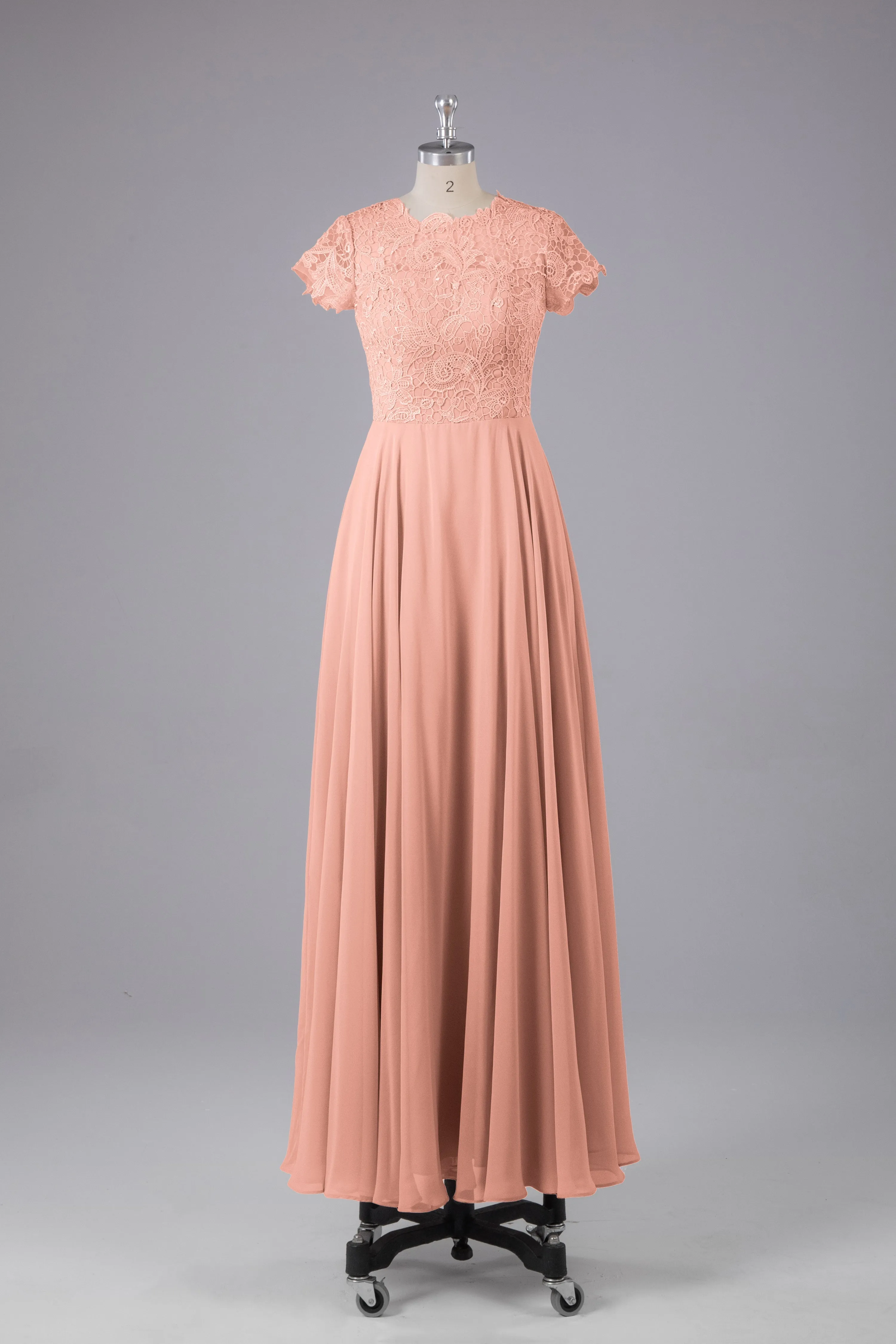 Beautiful A-Line Cap Sleeves Long Bridesmaid Dresses With Pockets