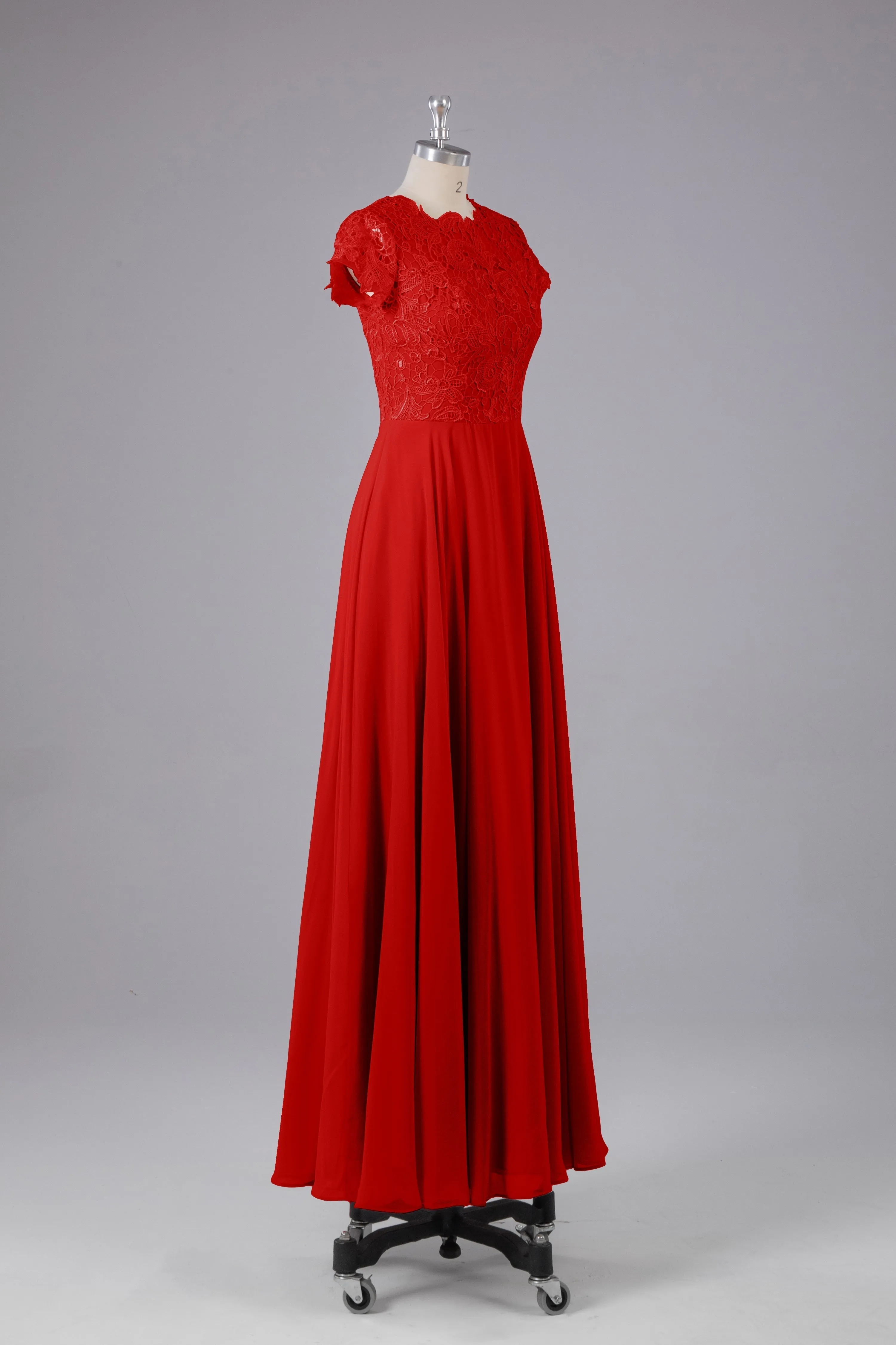 Beautiful A-Line Cap Sleeves Long Bridesmaid Dresses With Pockets