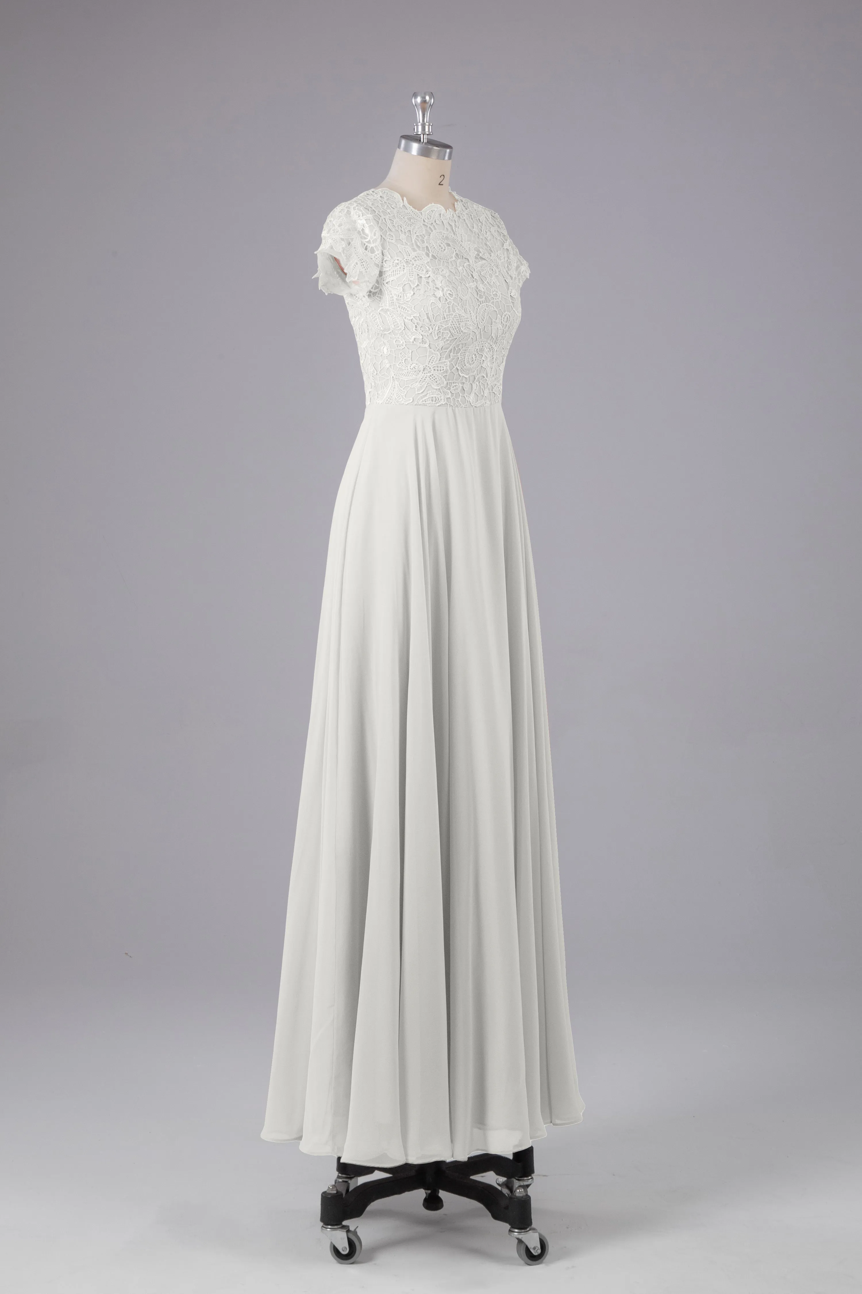 Beautiful A-Line Cap Sleeves Long Bridesmaid Dresses With Pockets