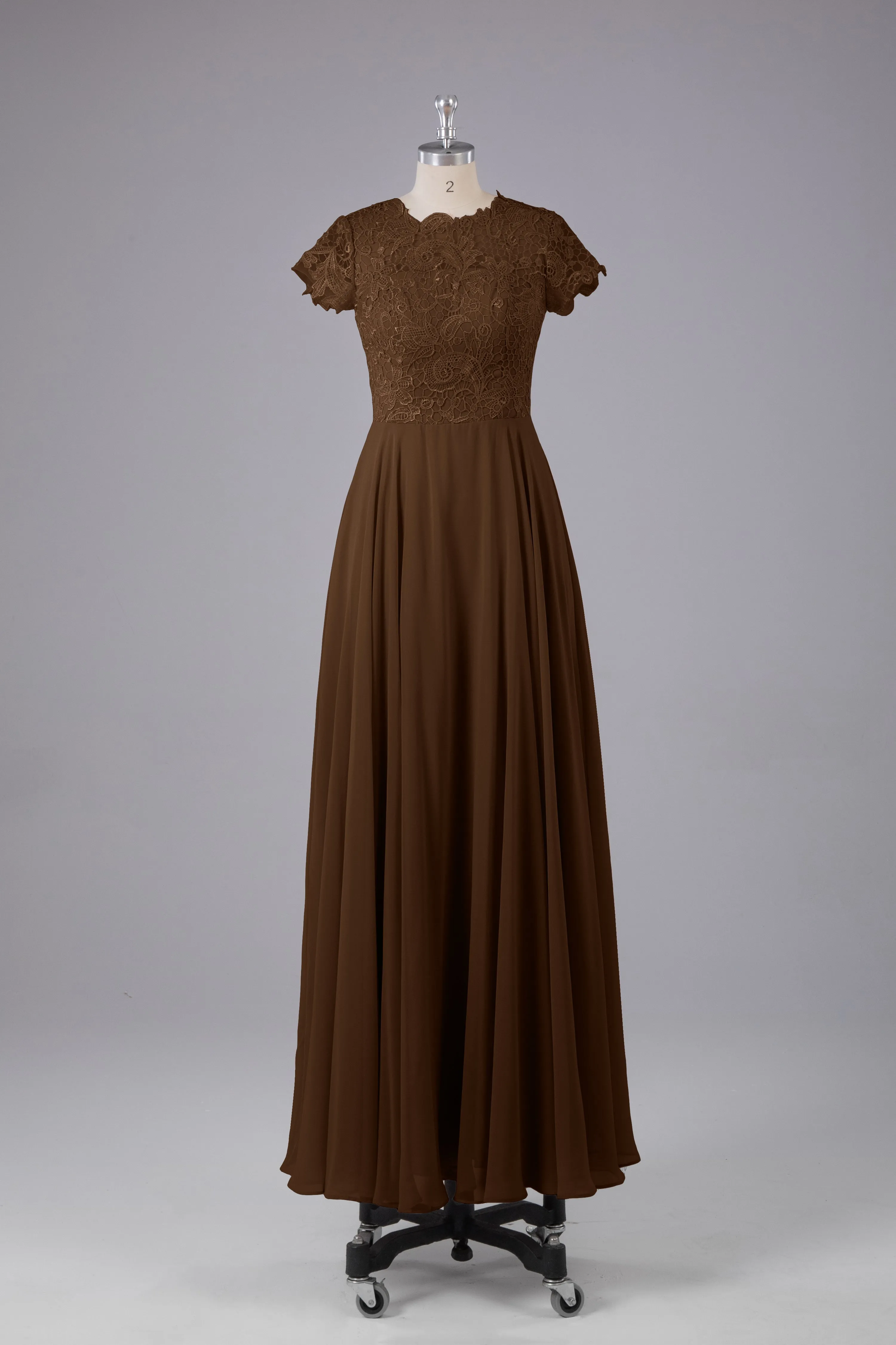 Beautiful A-Line Cap Sleeves Long Bridesmaid Dresses With Pockets