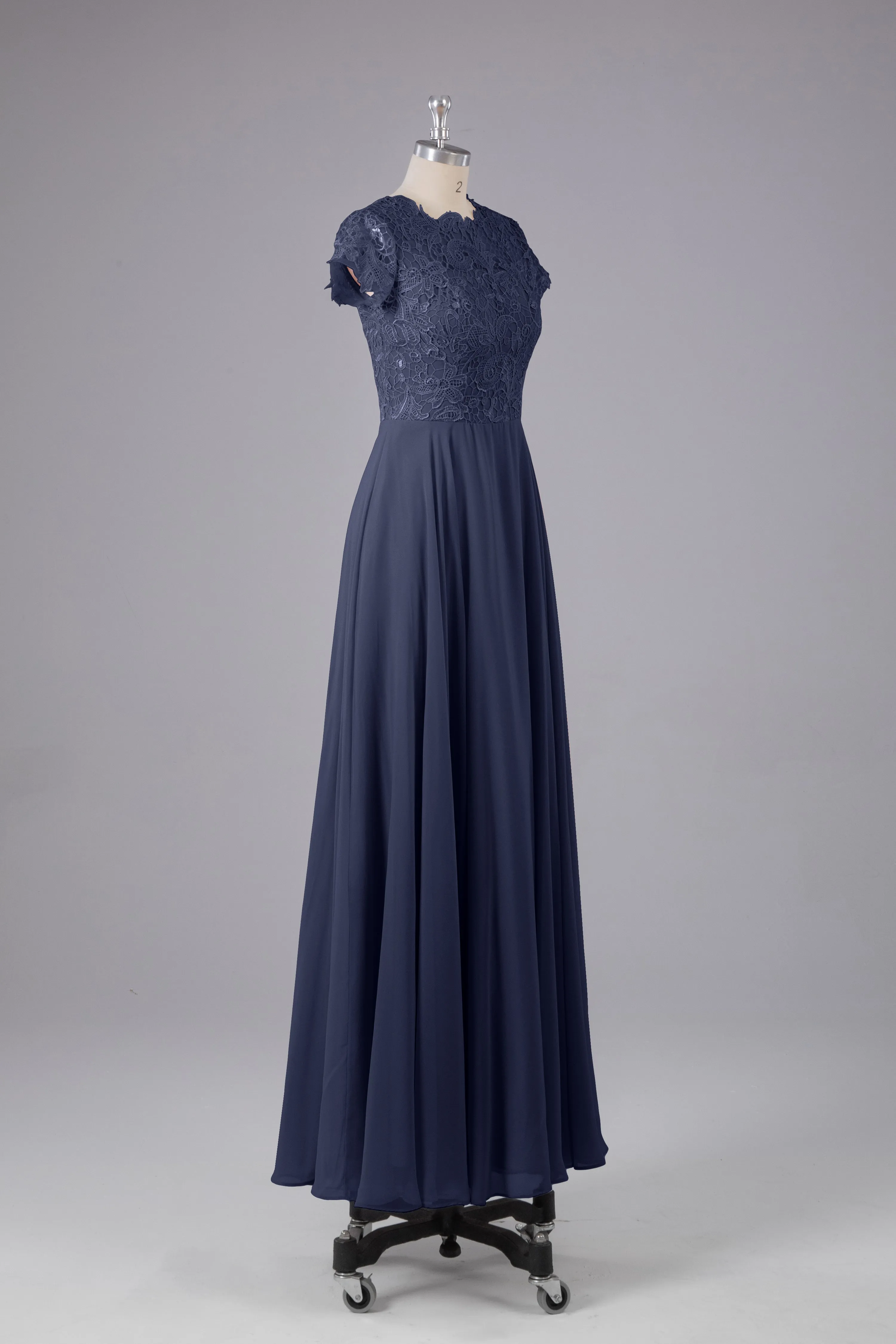 Beautiful A-Line Cap Sleeves Long Bridesmaid Dresses With Pockets