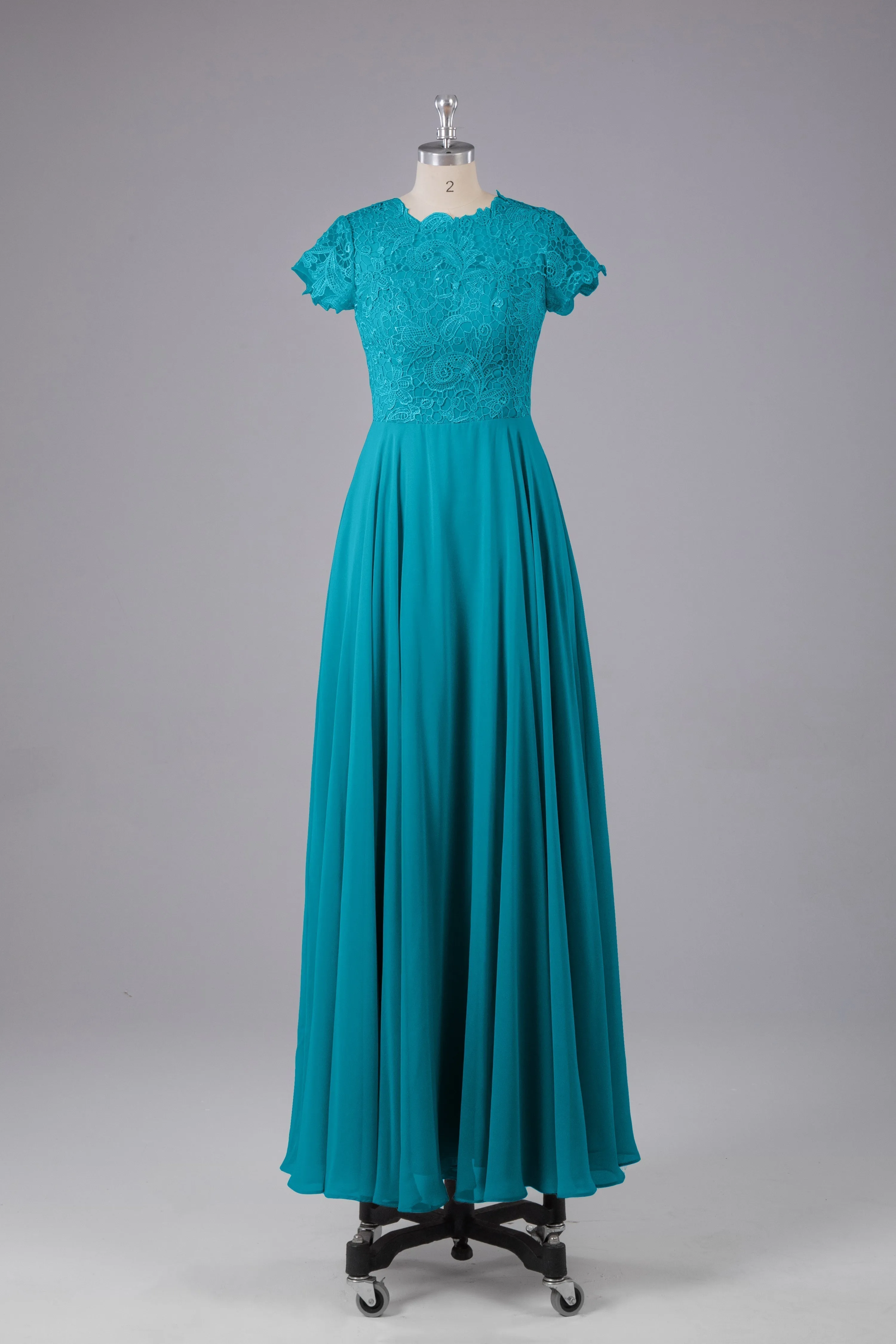 Beautiful A-Line Cap Sleeves Long Bridesmaid Dresses With Pockets