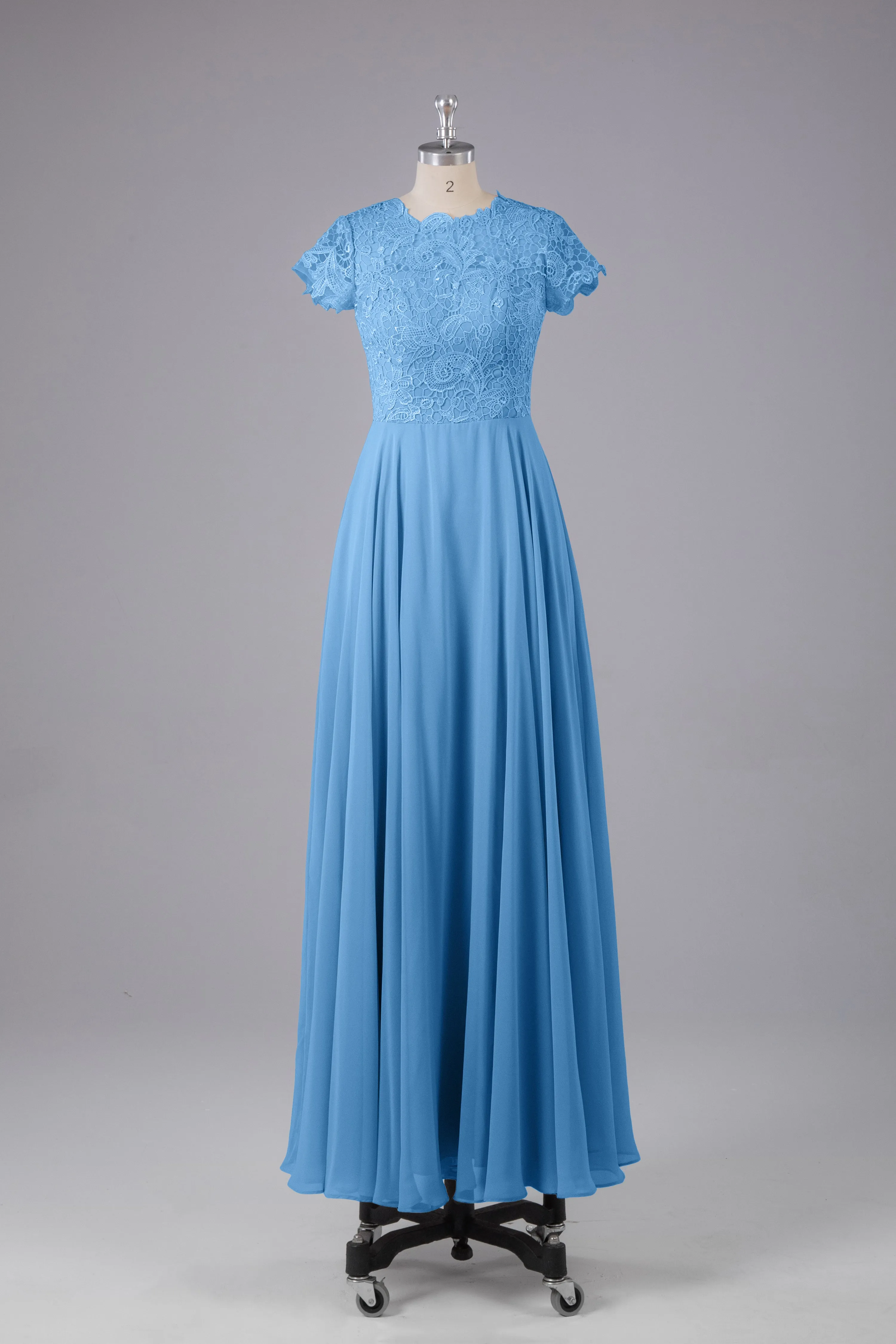 Beautiful A-Line Cap Sleeves Long Bridesmaid Dresses With Pockets