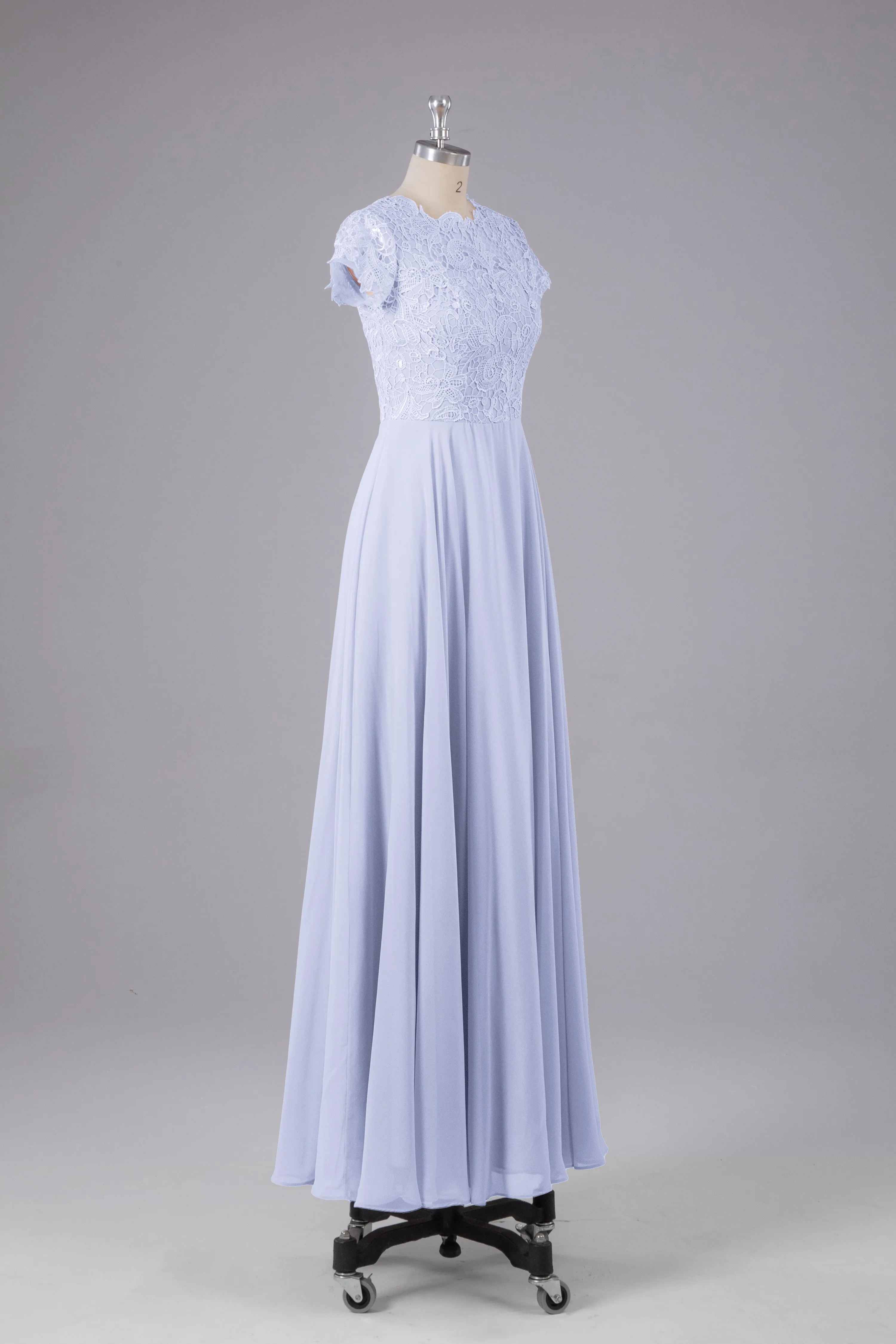 Beautiful A-Line Cap Sleeves Long Bridesmaid Dresses With Pockets