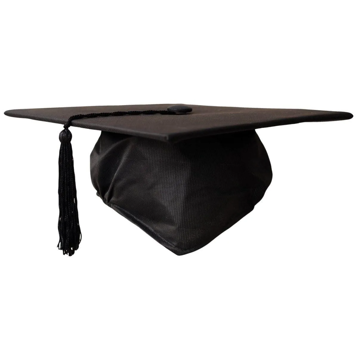 Black Graduation Hat with Tassel for Adults