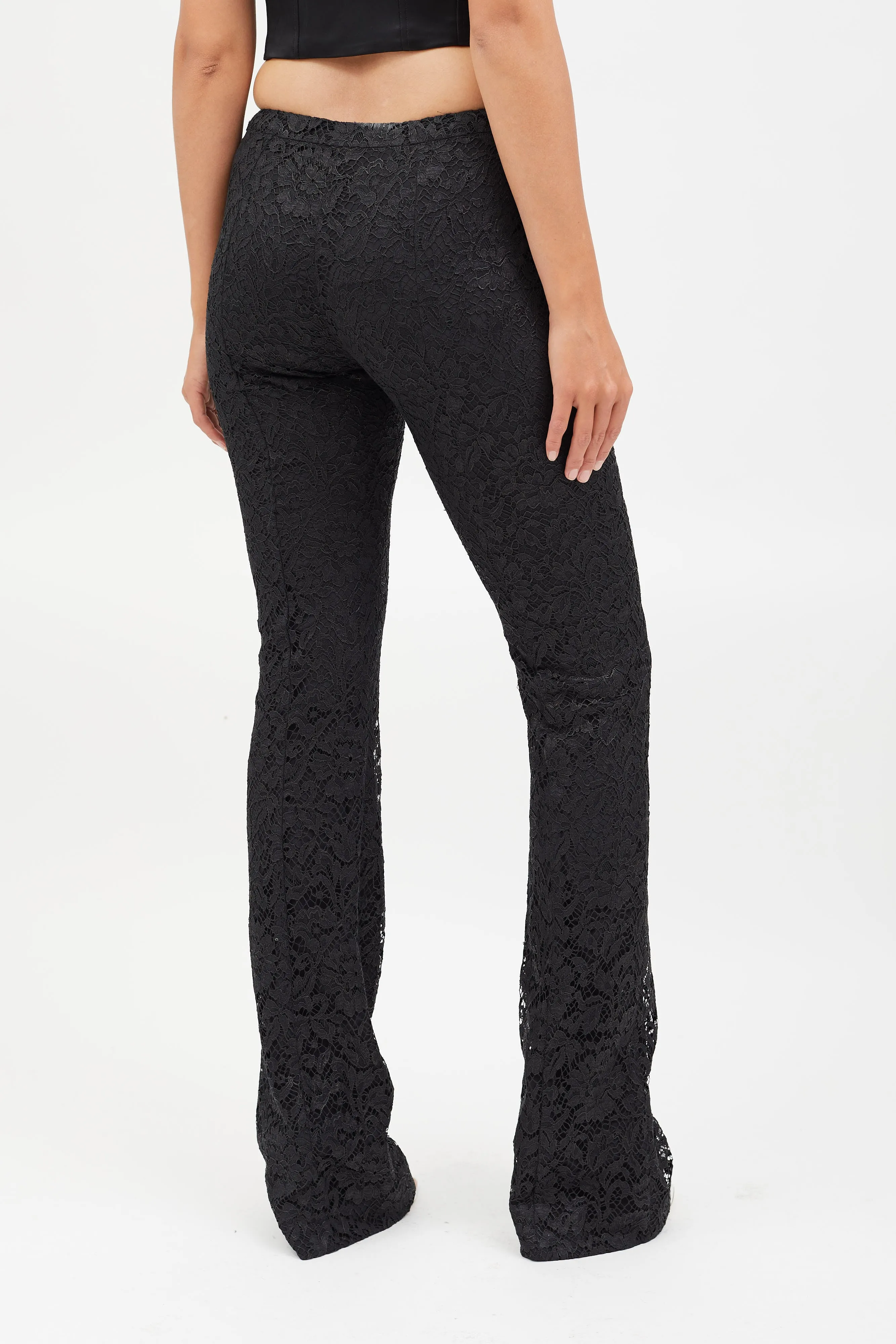 Black Lace Blazer & Pant Co-Ord Set