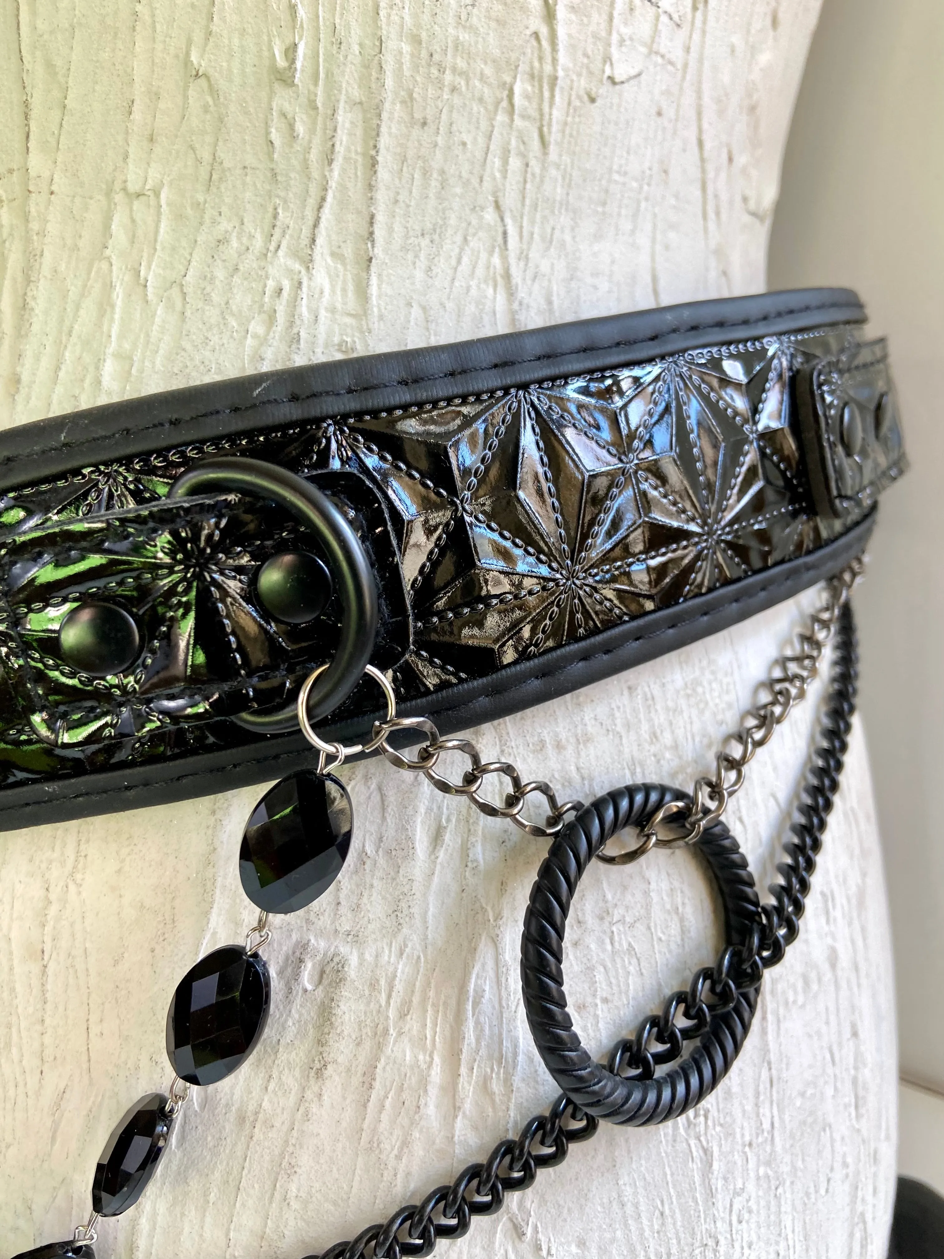 Black layered belt