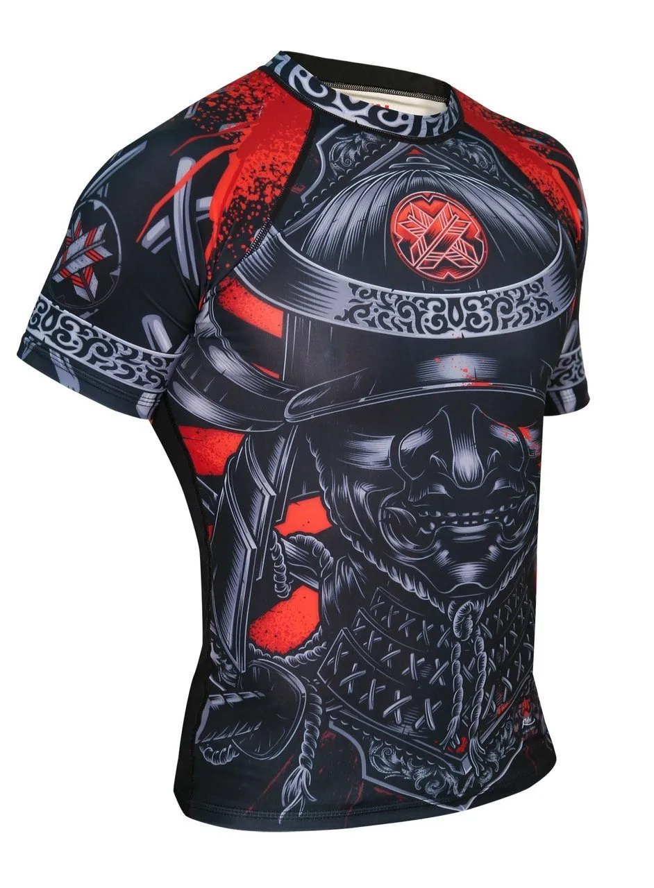 Blackout Samurai Ghost Short Sleeve Rash Guard