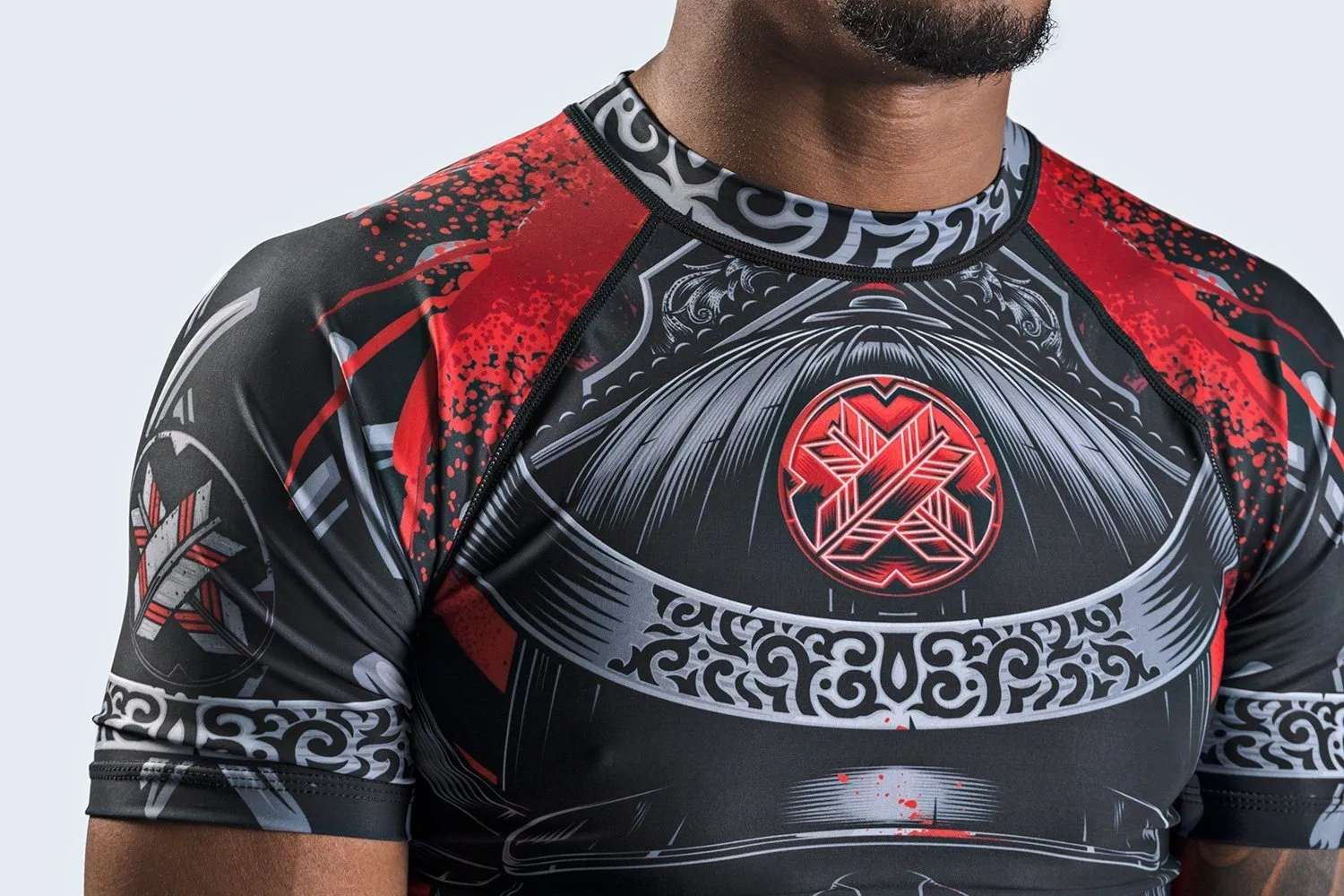 Blackout Samurai Ghost Short Sleeve Rash Guard