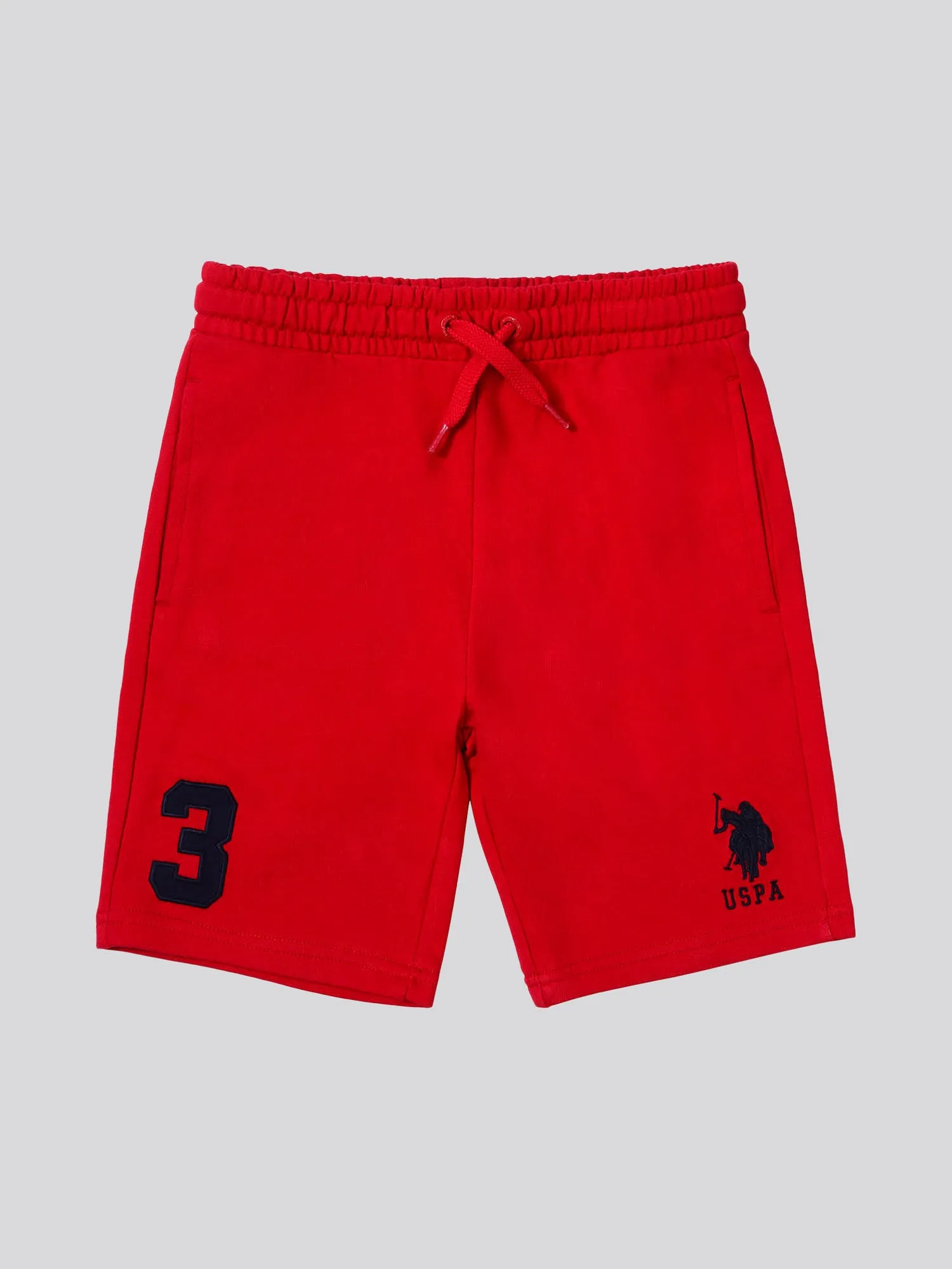 Boys Player 3 Sweat Shorts in Tango Red